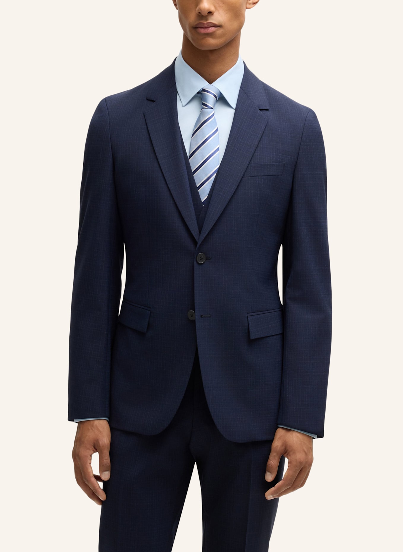 BOSS Business Hemd H-HANK-KENT-C3-214 Slim Fit, Farbe: HELLBLAU (Bild 4)