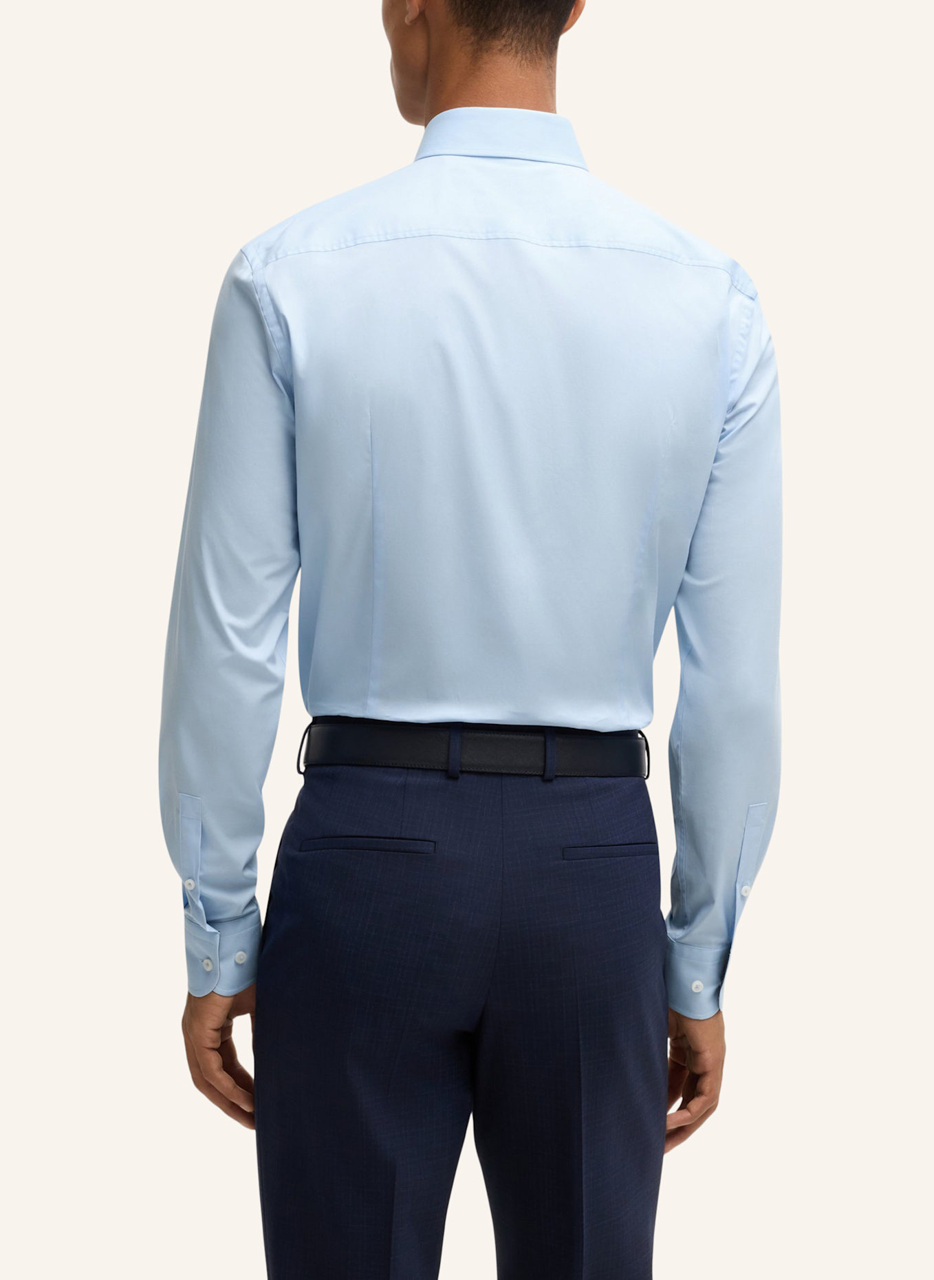 BOSS Business Hemd H-HANK-KENT-C3-214 Slim Fit, Farbe: HELLBLAU (Bild 2)