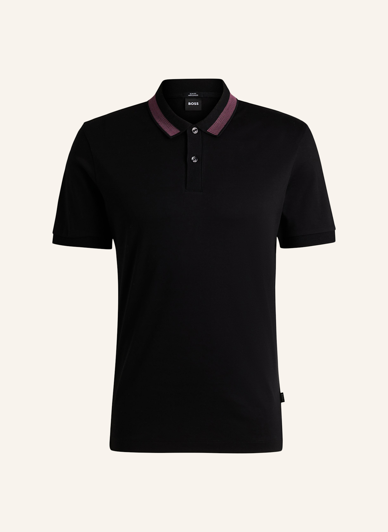 BOSS Poloshirt H-PHILLIPSON 199 Slim Fit, Farbe: SCHWARZ (Bild 1)