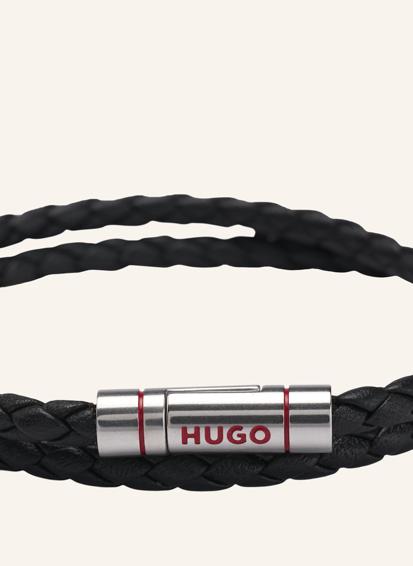 HUGO Armband E-DOUBLEBRAID2-BRA, Farbe: SCHWARZ (Bild 2)