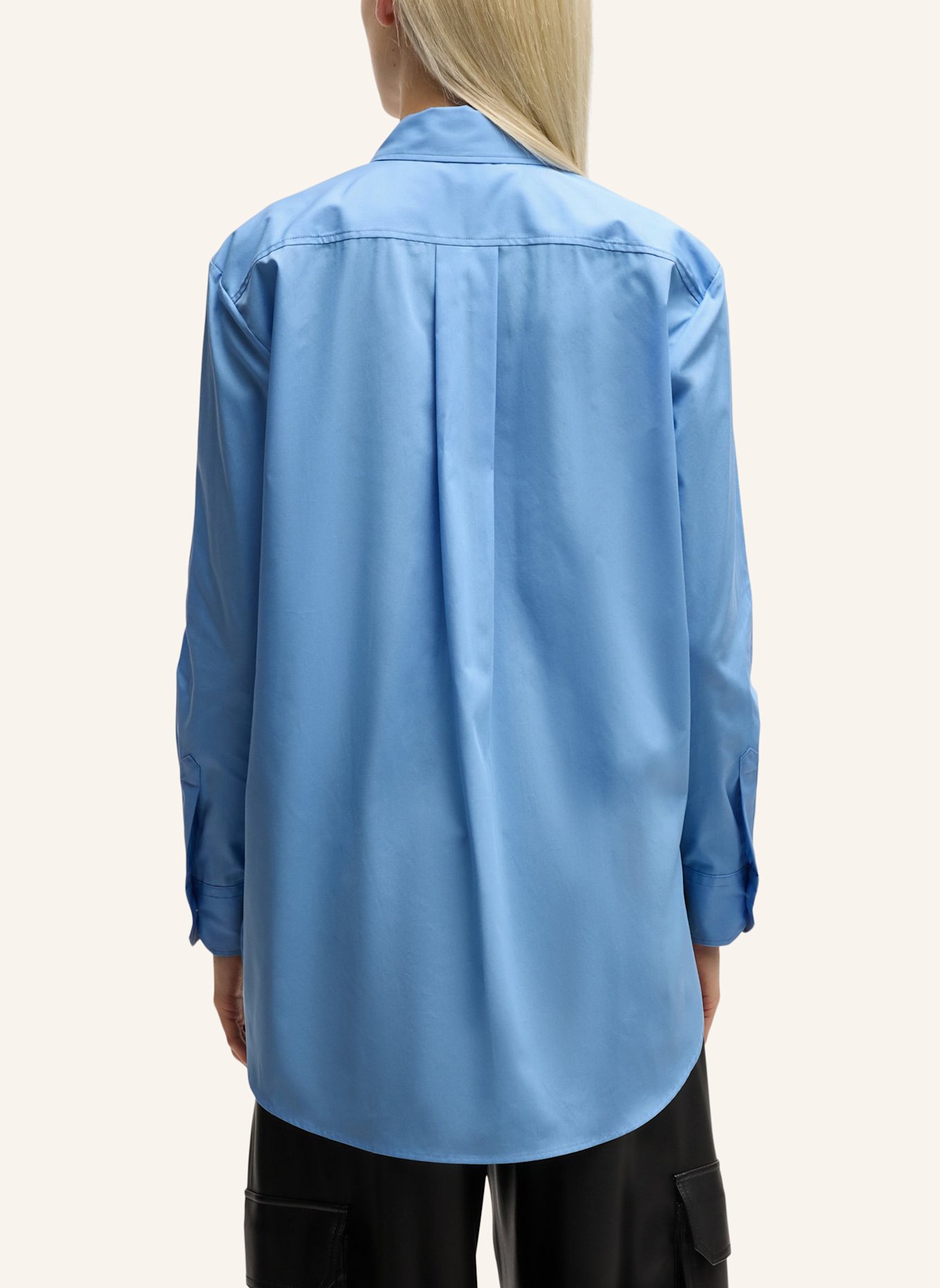 HUGO Business Bluse THE OVERSIZE SHIRT Oversize Fit, Farbe: HELLBLAU (Bild 2)