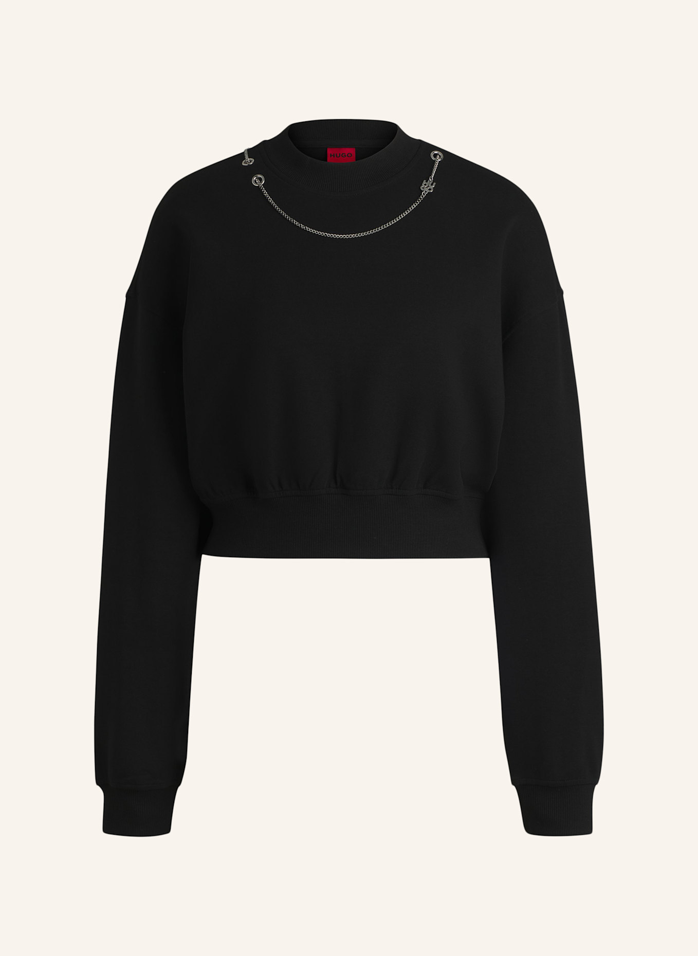 HUGO Sweatshirt DEWITA Oversize Fit, Farbe: SCHWARZ (Bild 1)