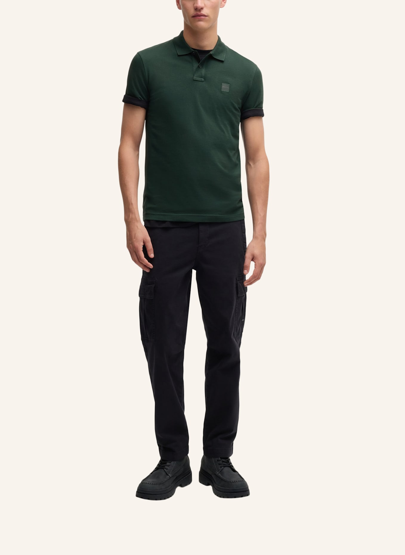 BOSS Poloshirt PASSENGER Slim Fit, Farbe: GRÜN (Bild 5)