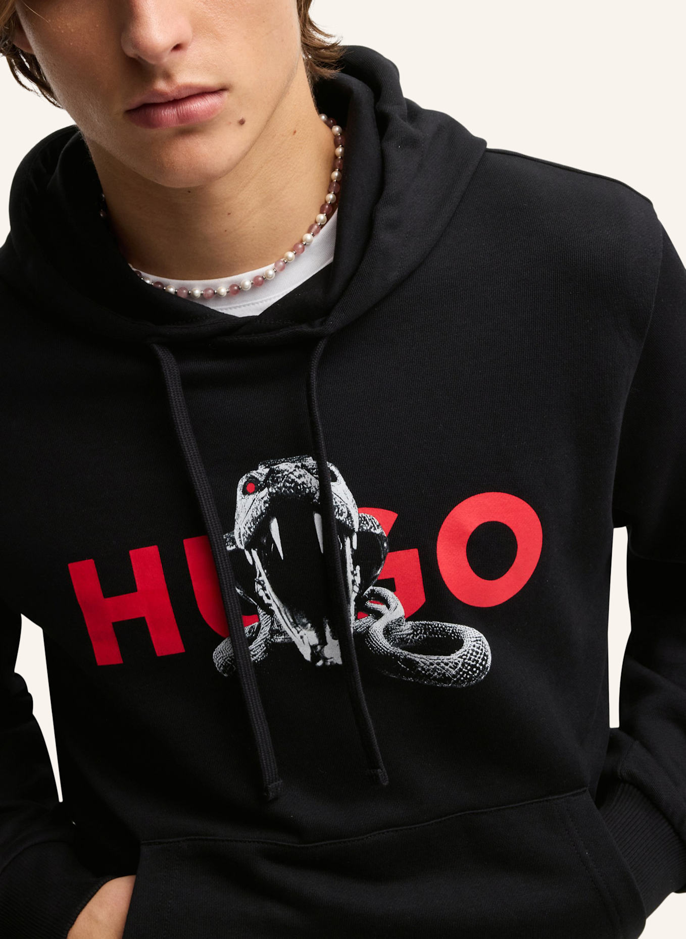 HUGO Sweatshirt DUELEYO Regular Fit, Farbe: SCHWARZ (Bild 3)