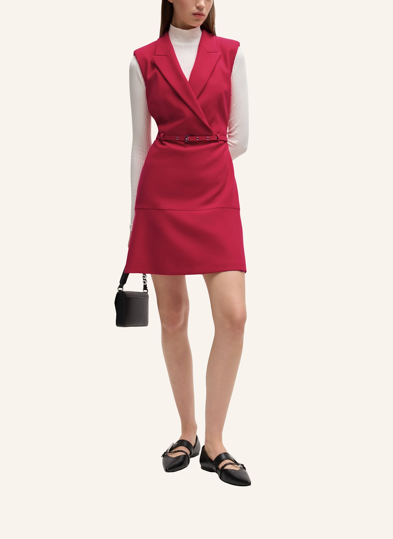 HUGO Business Kleid KAMILAN Regular Fit, Farbe: ROT (Bild 6)