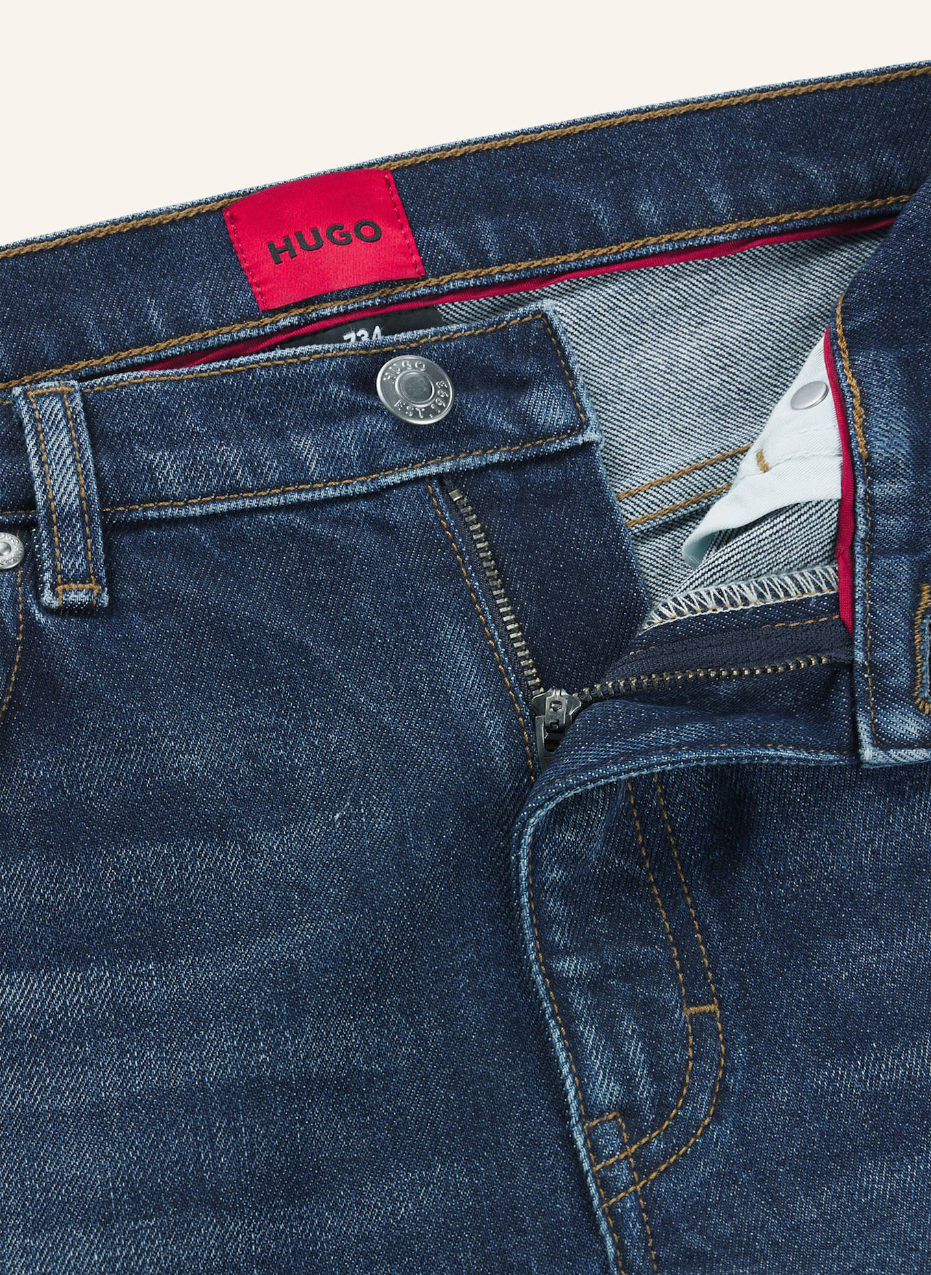 HUGO Jeans HUGO 734 Extra-Slim Fit, Farbe: DUNKELBLAU (Bild 2)