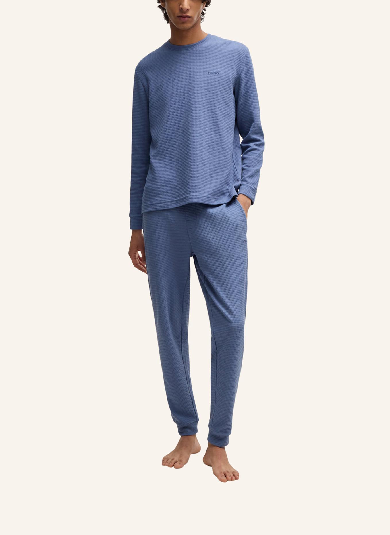 HUGO Pyjama-Oberteil AUSTIN LS SHIRT Regular Fit, Farbe: BLAU (Bild 5)