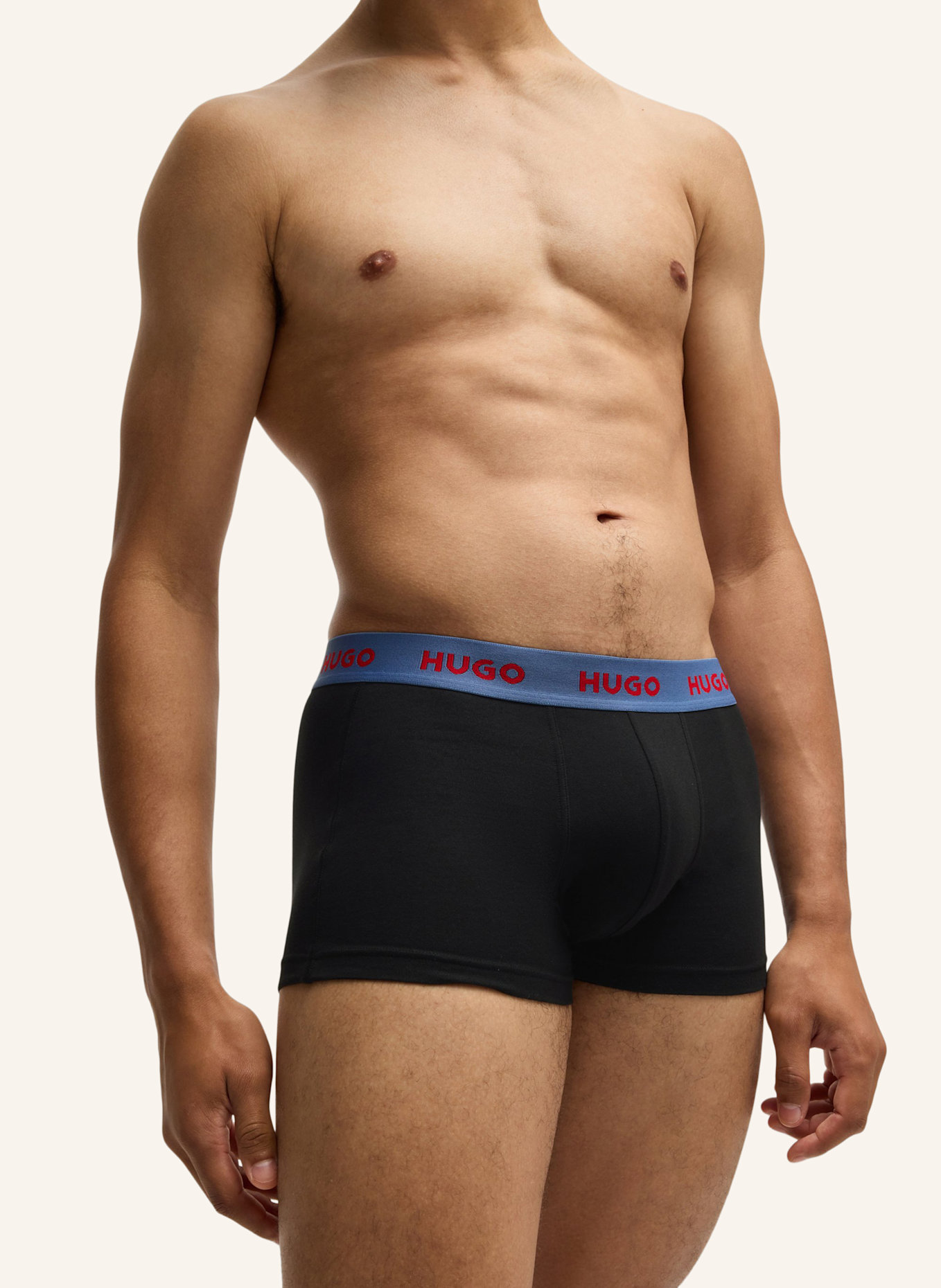 HUGO Boxershort TRUNK TRIPLET PACK, Farbe: BLAU (Bild 3)