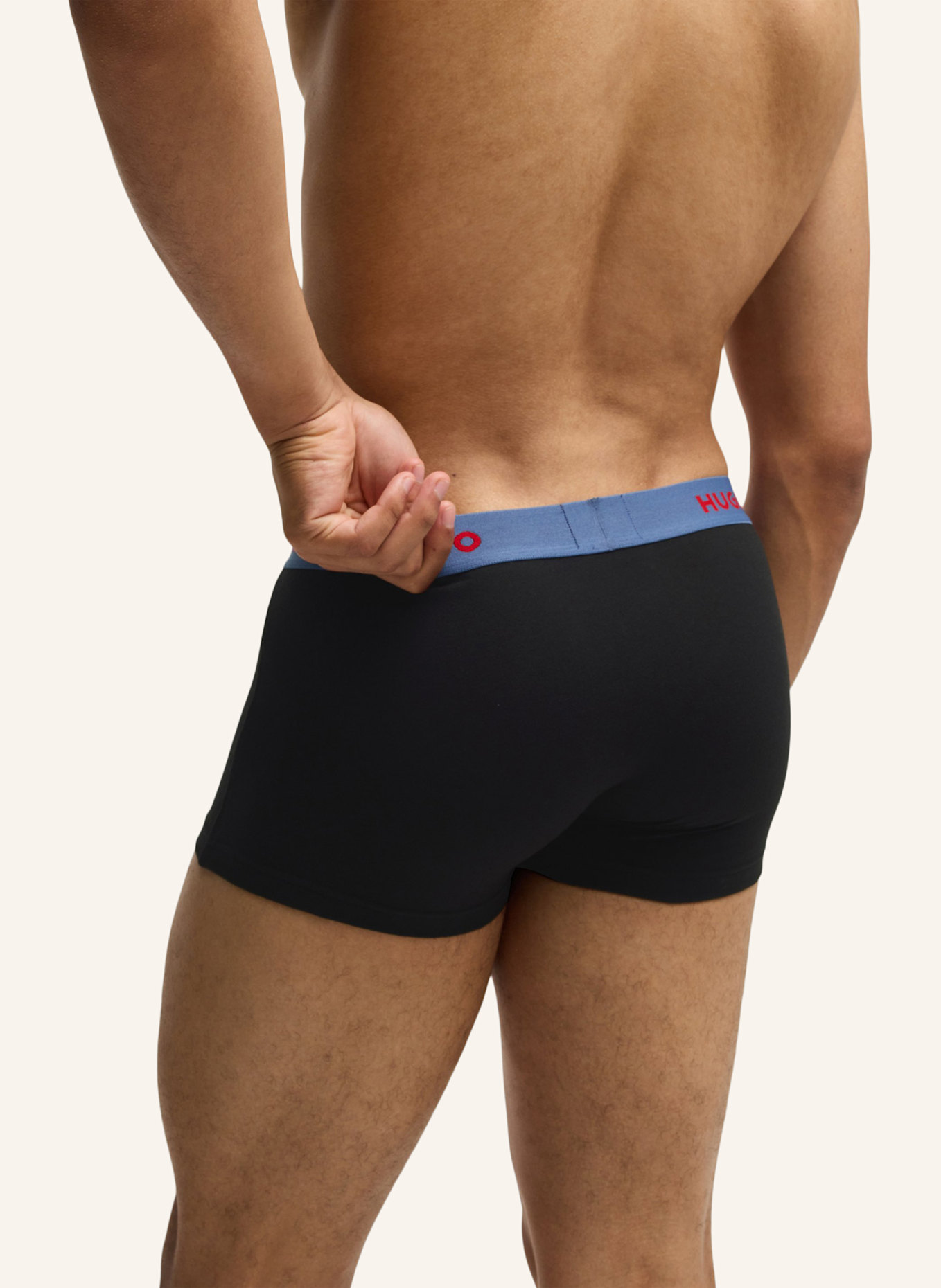 HUGO Boxershort TRUNK TRIPLET PACK, Farbe: BLAU (Bild 4)