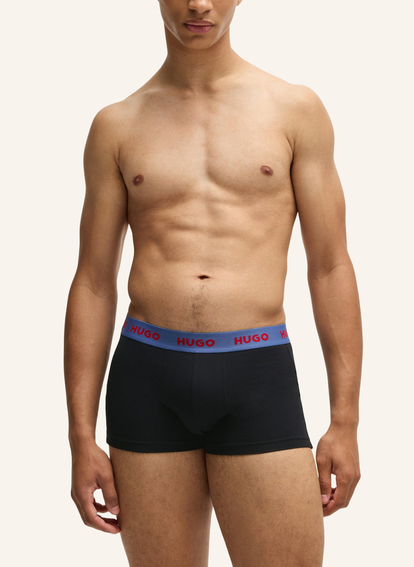 HUGO Boxershort TRUNK TRIPLET PACK, Farbe: BLAU (Bild 7)