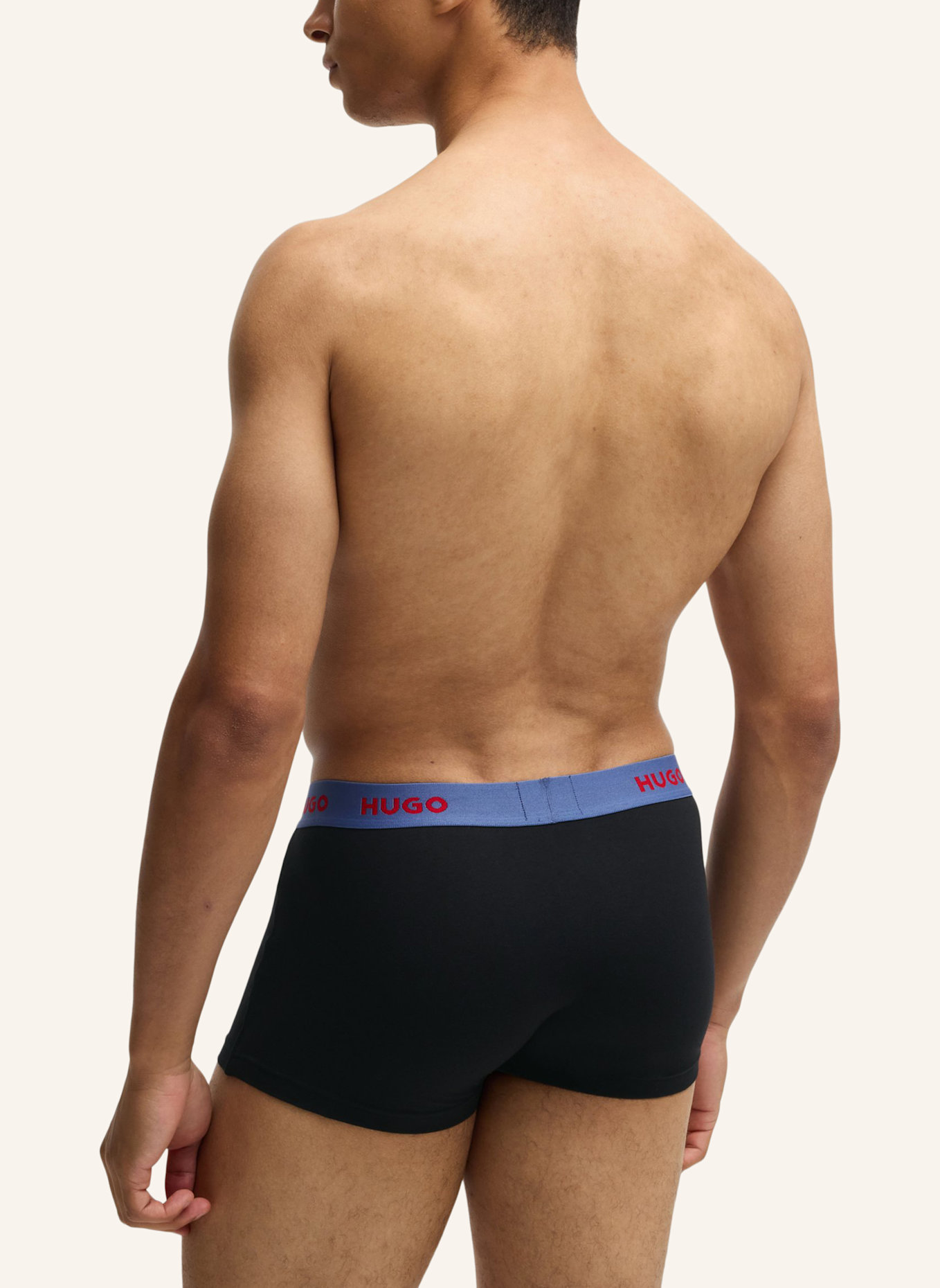 HUGO Boxershort TRUNK TRIPLET PACK, Farbe: BLAU (Bild 2)