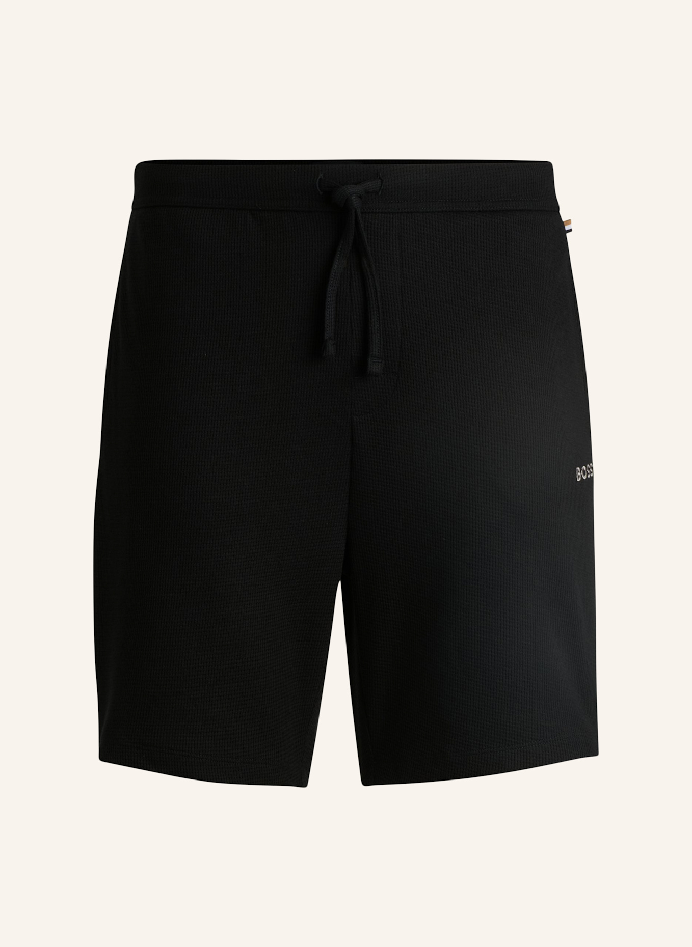 BOSS Pyjamas Unterteil WAFFLE SHORTS, Farbe: SCHWARZ (Bild 1)