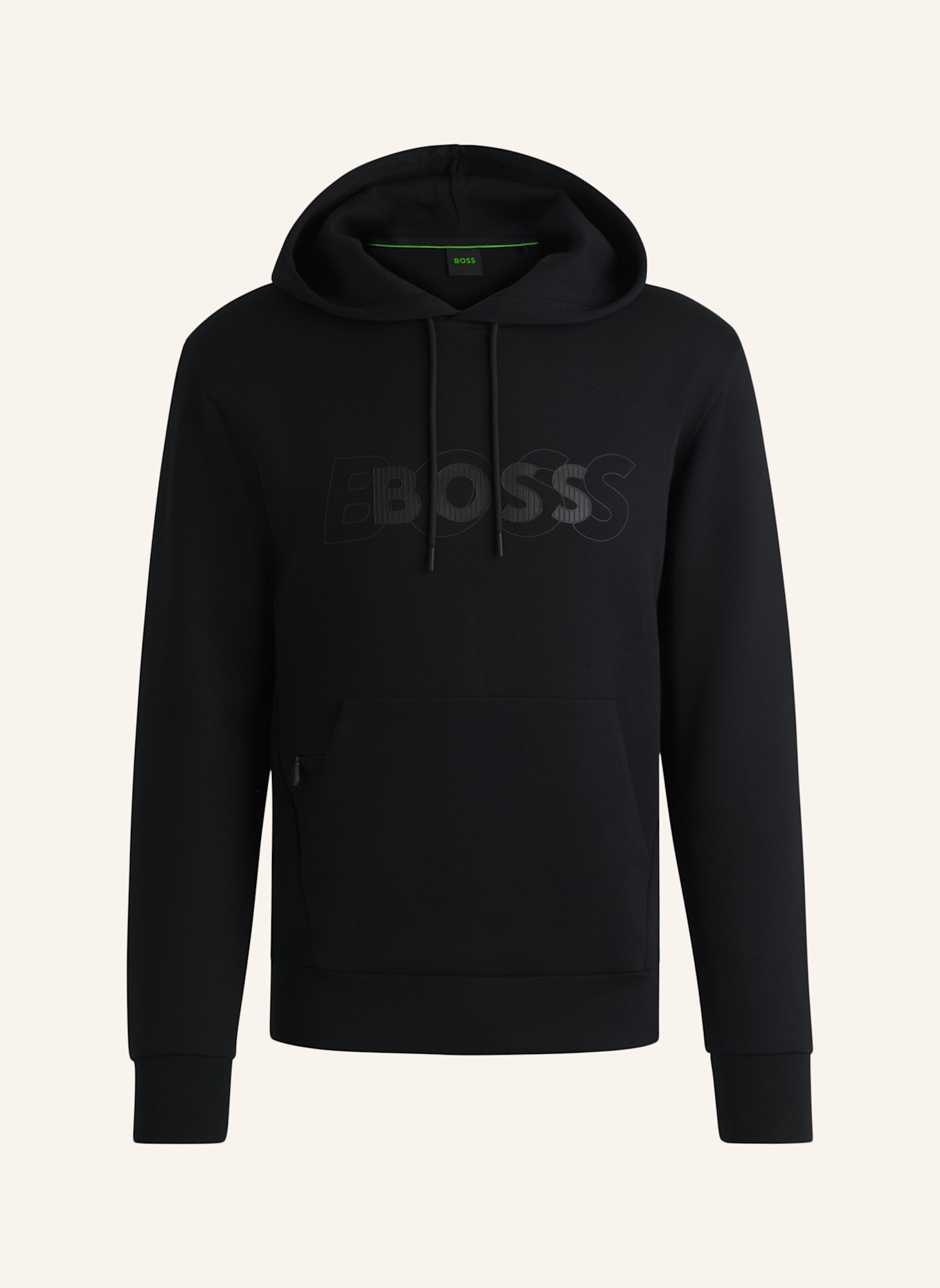 BOSS Sweatshirt SOODY DN BADGE Regular Fit, Farbe: SCHWARZ (Bild 1)