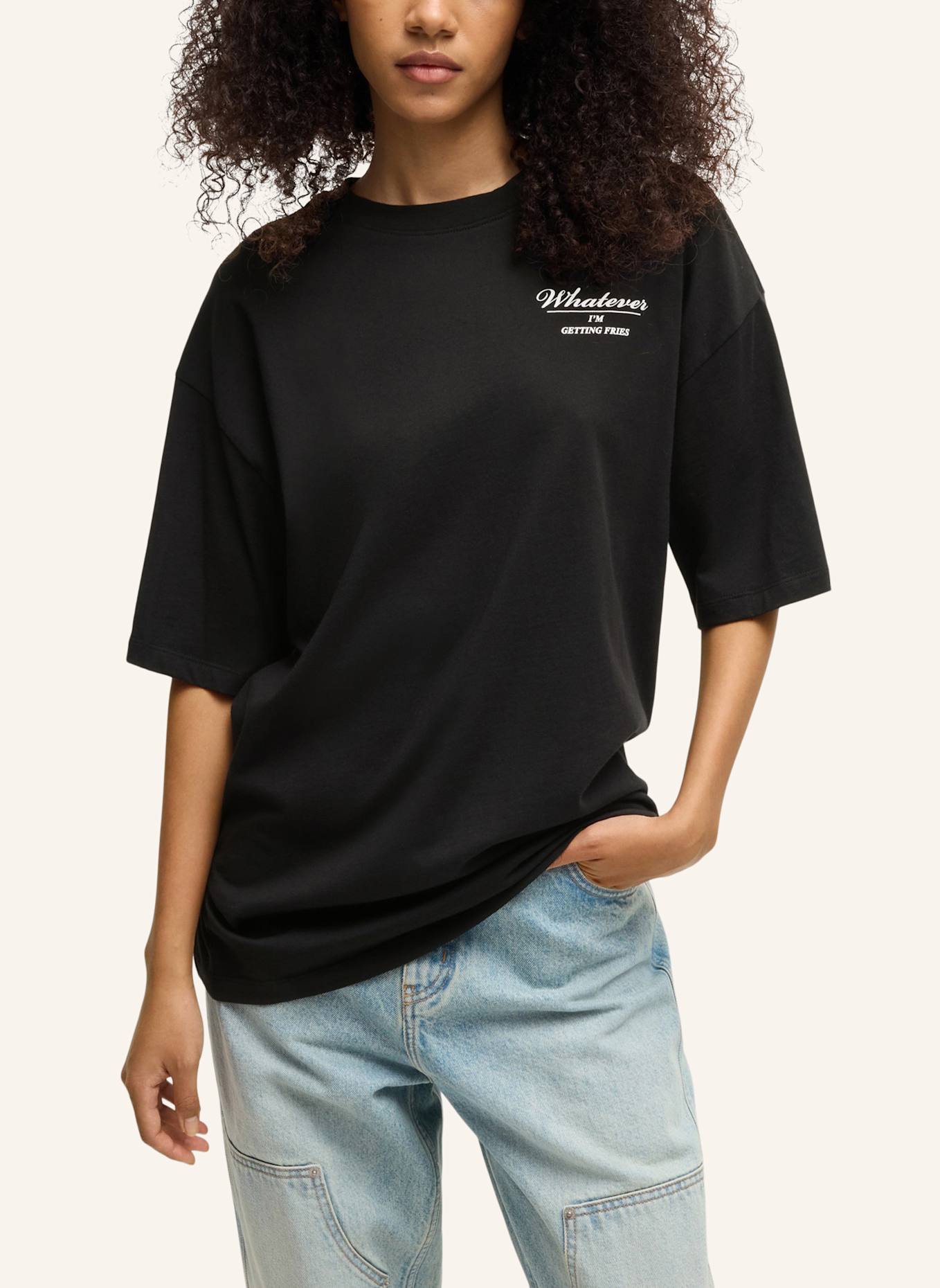 HUGO T-Shirt OVERSIZED TEE_B_3 Oversize Fit, Farbe: SCHWARZ (Bild 4)