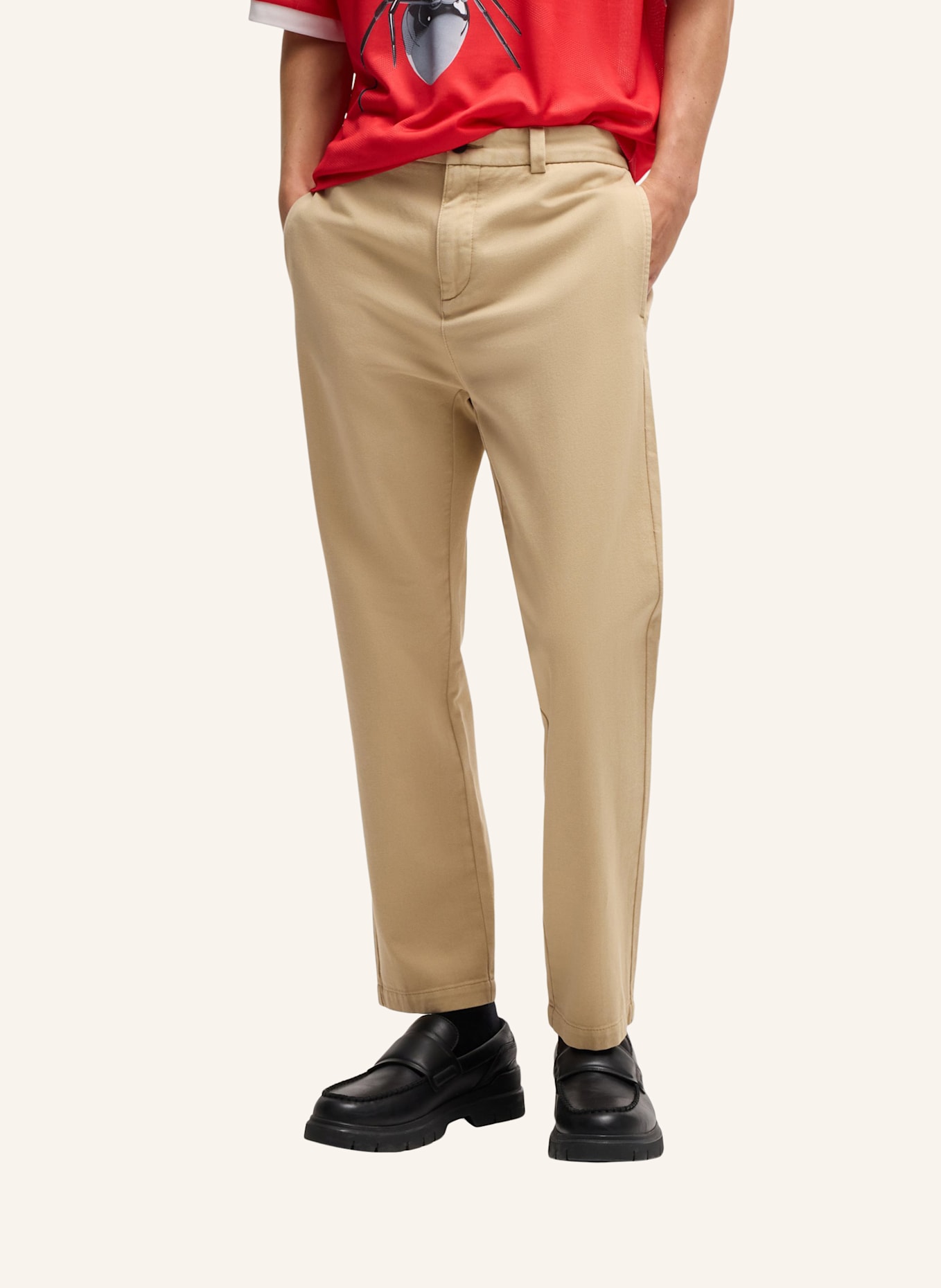 HUGO Casual Hose DAVID251D Slim Fit, Farbe: BEIGE (Bild 5)