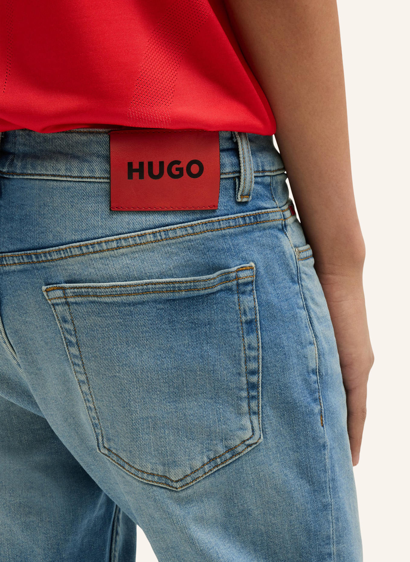 HUGO Jeans HUGO 708 Slim Fit, Farbe: TÜRKIS (Bild 4)