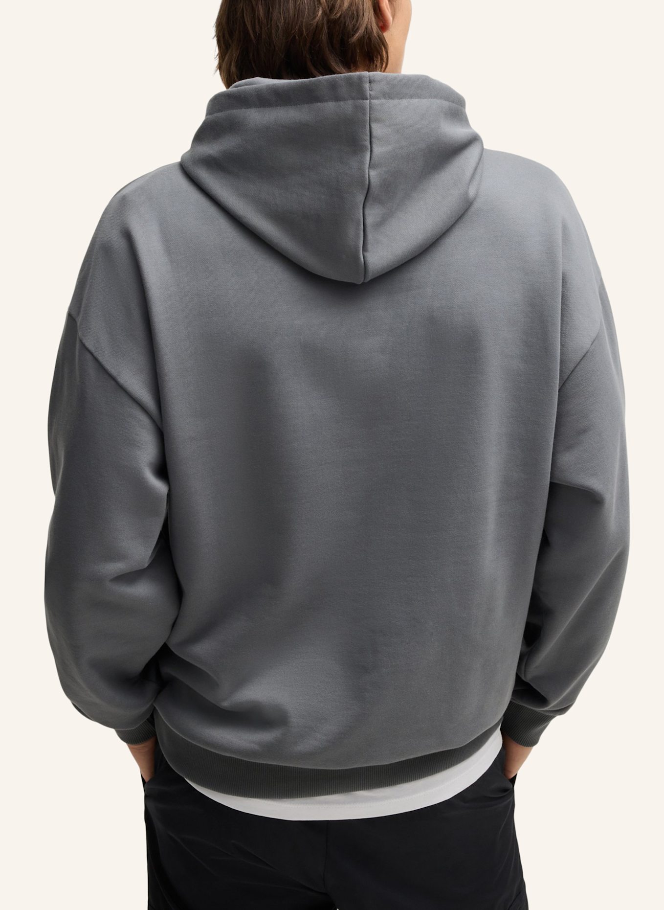 HUGO Sweatshirt DITCHLE Oversize Fit, Farbe: GRAU (Bild 2)