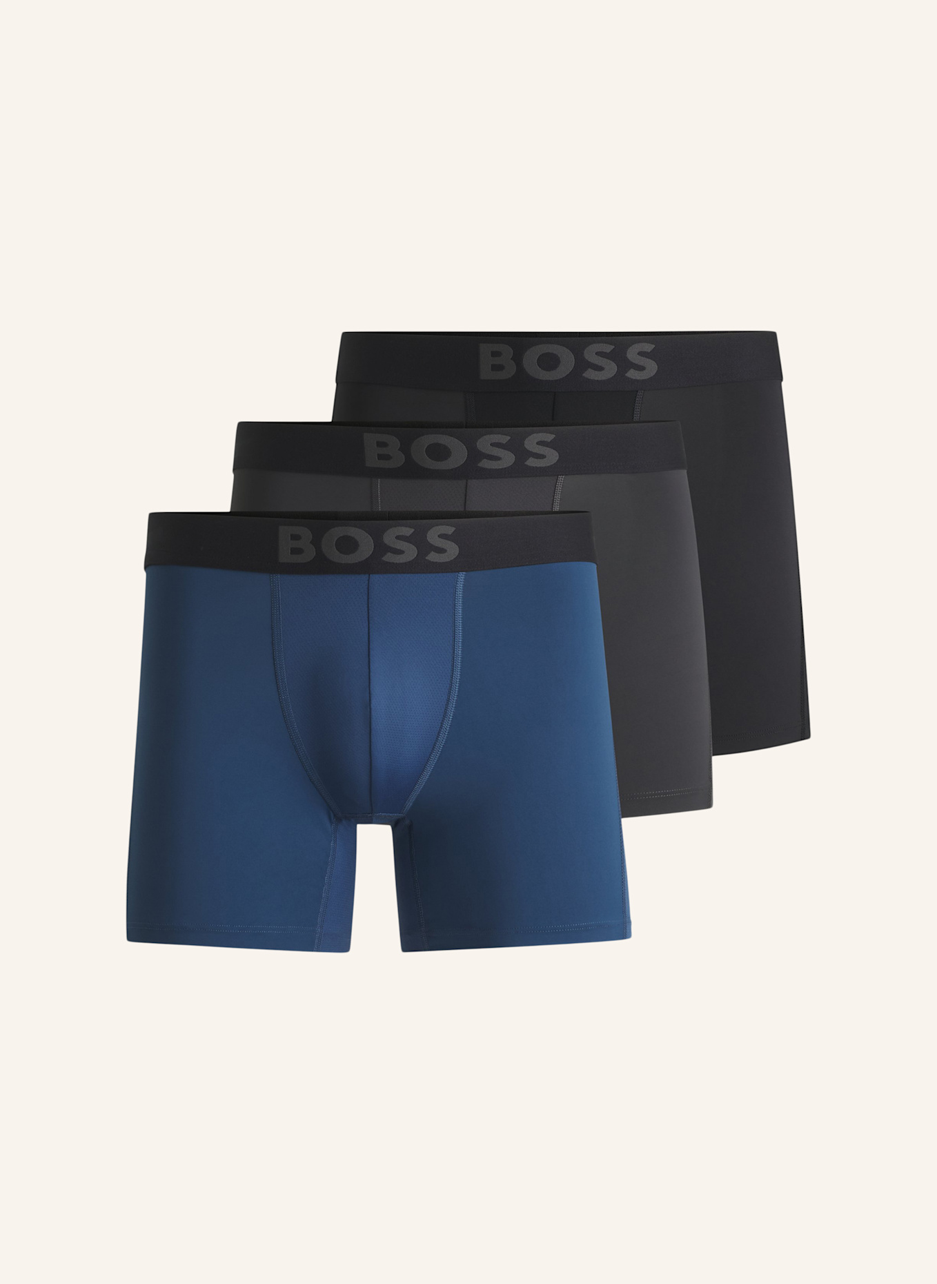 BOSS Boxershort BOXERBR 3P ACTIVE, Farbe: SCHWARZ (Bild 1)