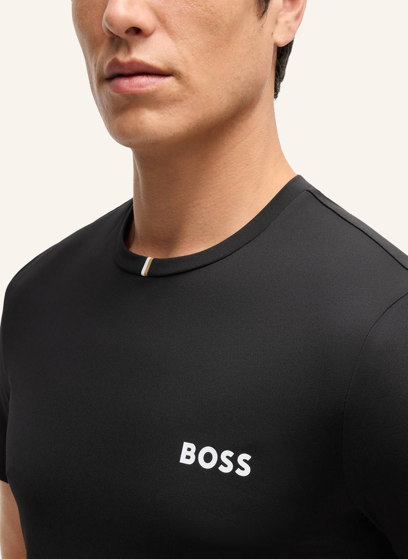 BOSS T-Shirt TEE MB Slim Fit, Farbe: SCHWARZ (Bild 3)