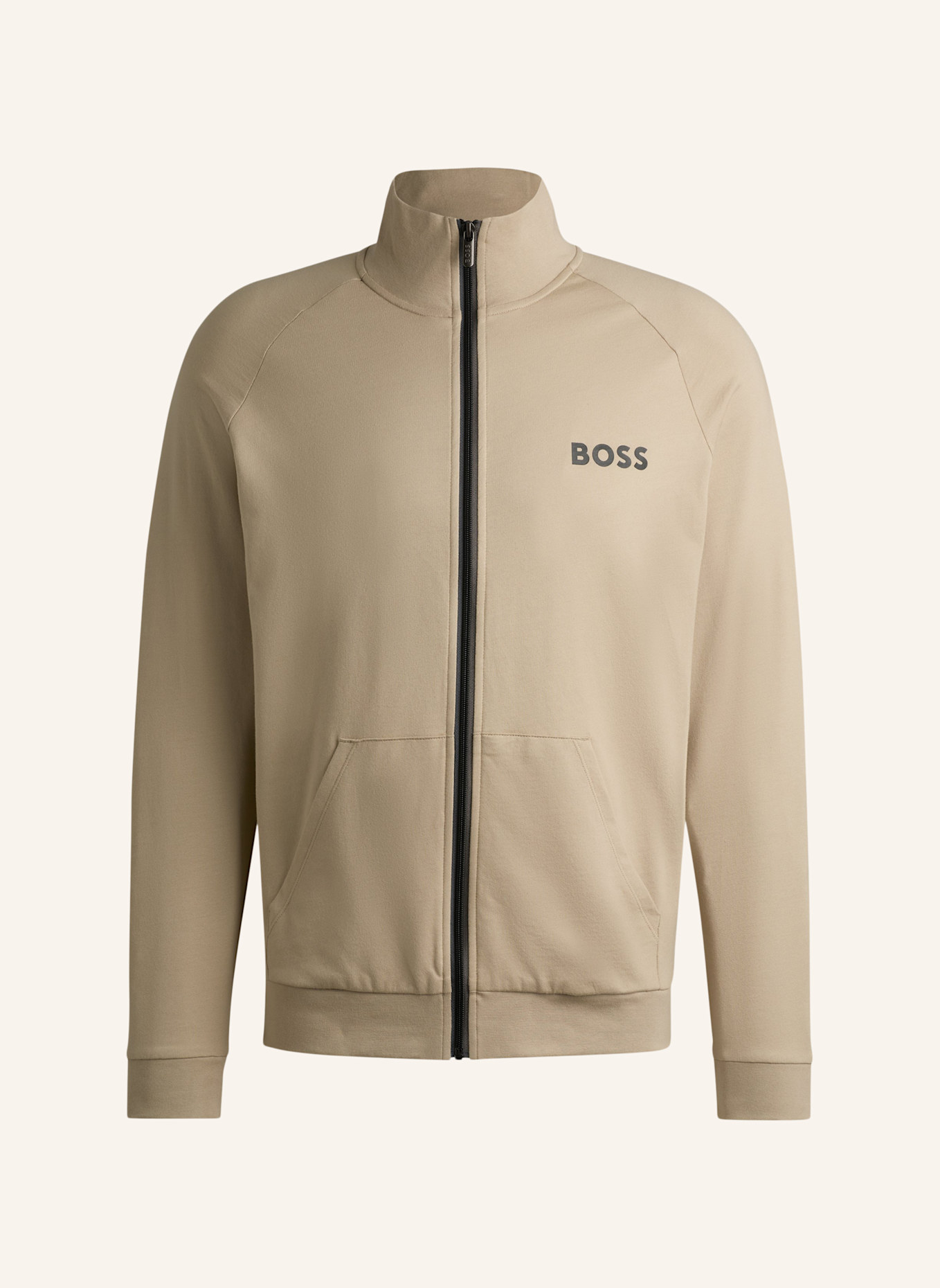 BOSS Loungewear Jacke AUTHENTIC JACKET Z Regular Fit, Farbe: BEIGE (Bild 1)