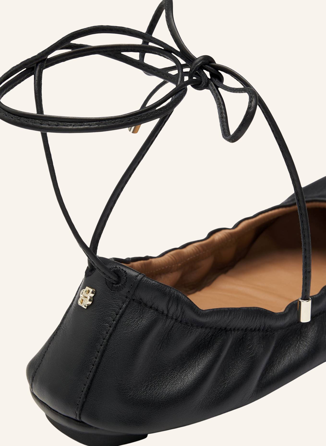 BOSS Flacher Schuh ROXANNE_BALLERINA_NA: SCHWARZ