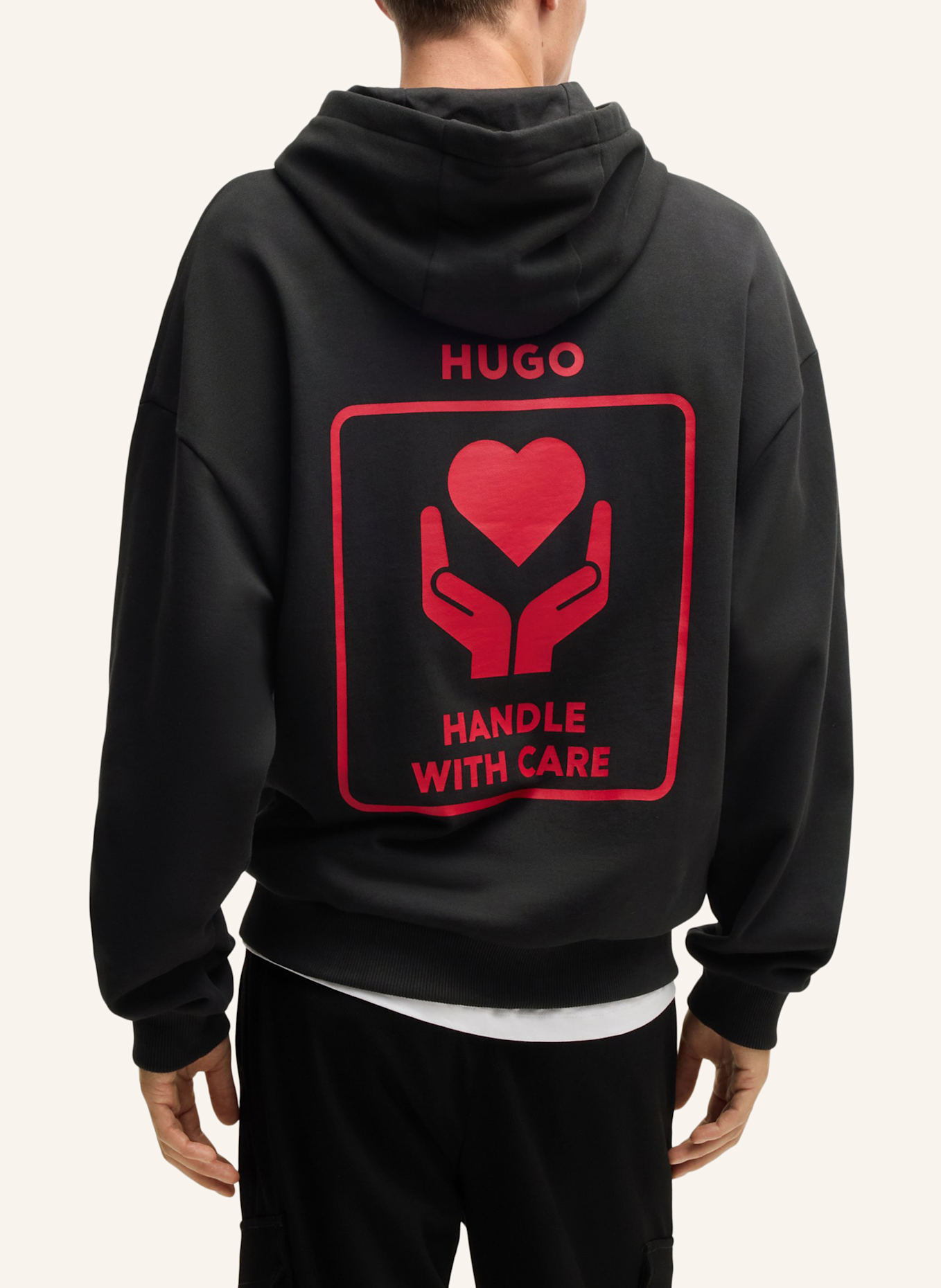 HUGO Sweatshirt DEWGILI Relaxed Fit, Farbe: SCHWARZ (Bild 2)