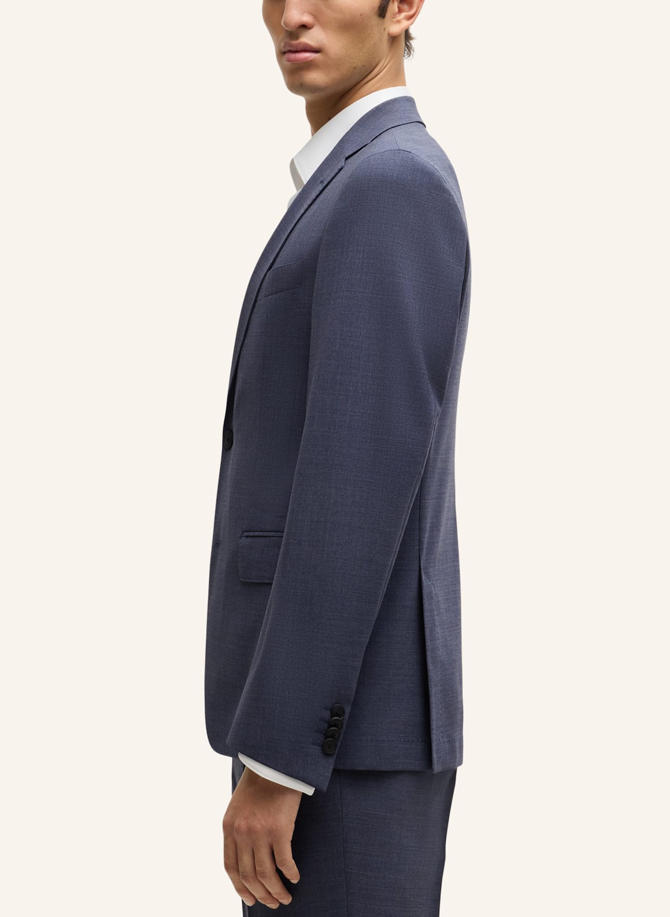 BOSS Business Anzug P-HUGE-2PCS-251 Slim Fit: BLAU