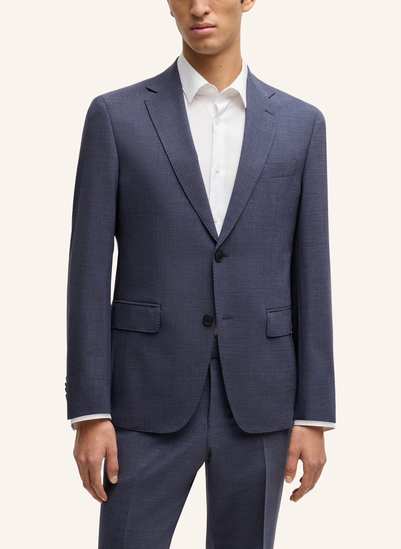 BOSS Business Anzug P-HUGE-2PCS-251 Slim Fit: BLAU