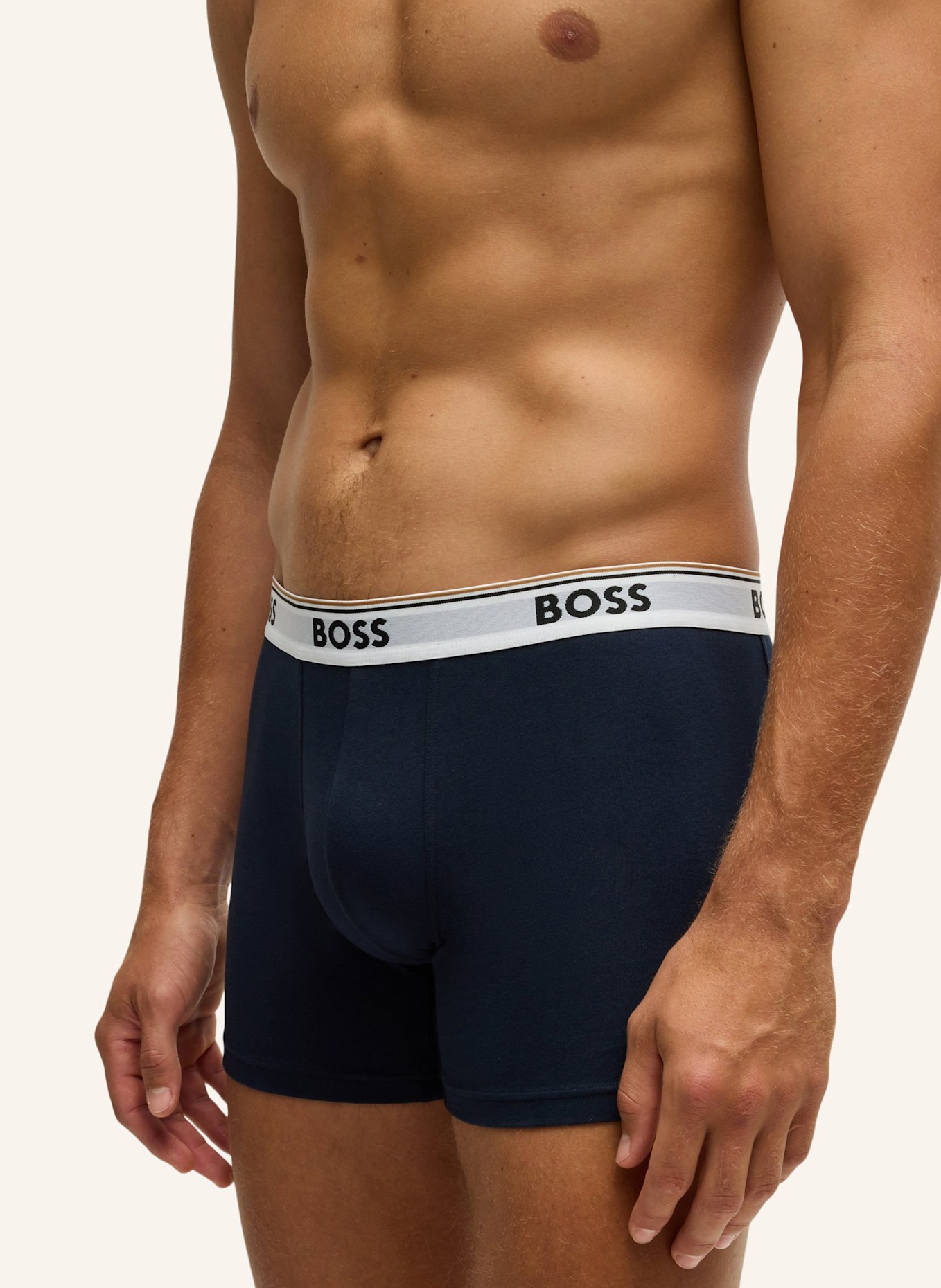 BOSS Boxershort BOXERBR 3P POWER DES, Farbe: WEISS (Bild 3)