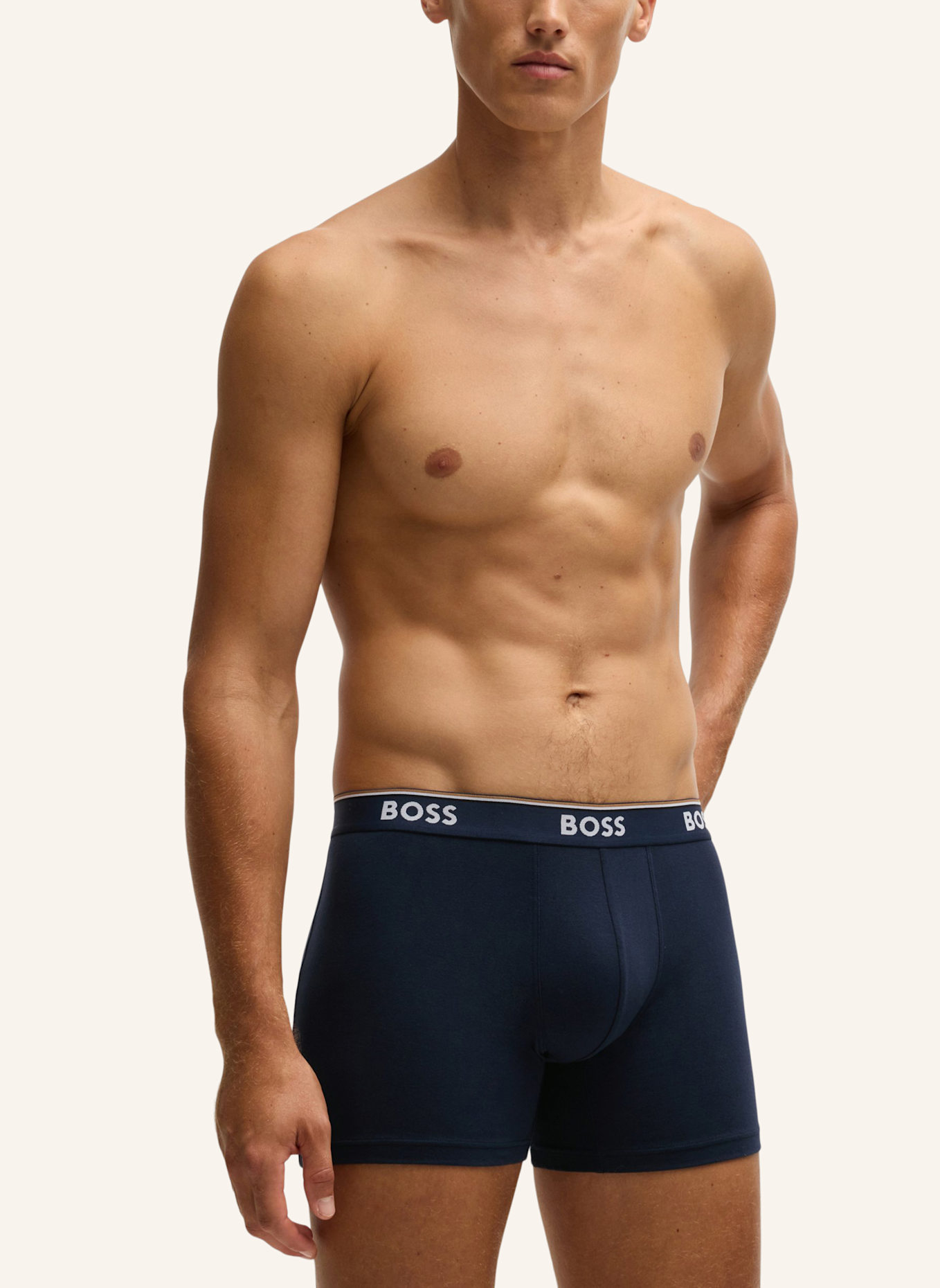 BOSS Boxershort BOXERBR 3P POWER DES, Farbe: WEISS (Bild 5)