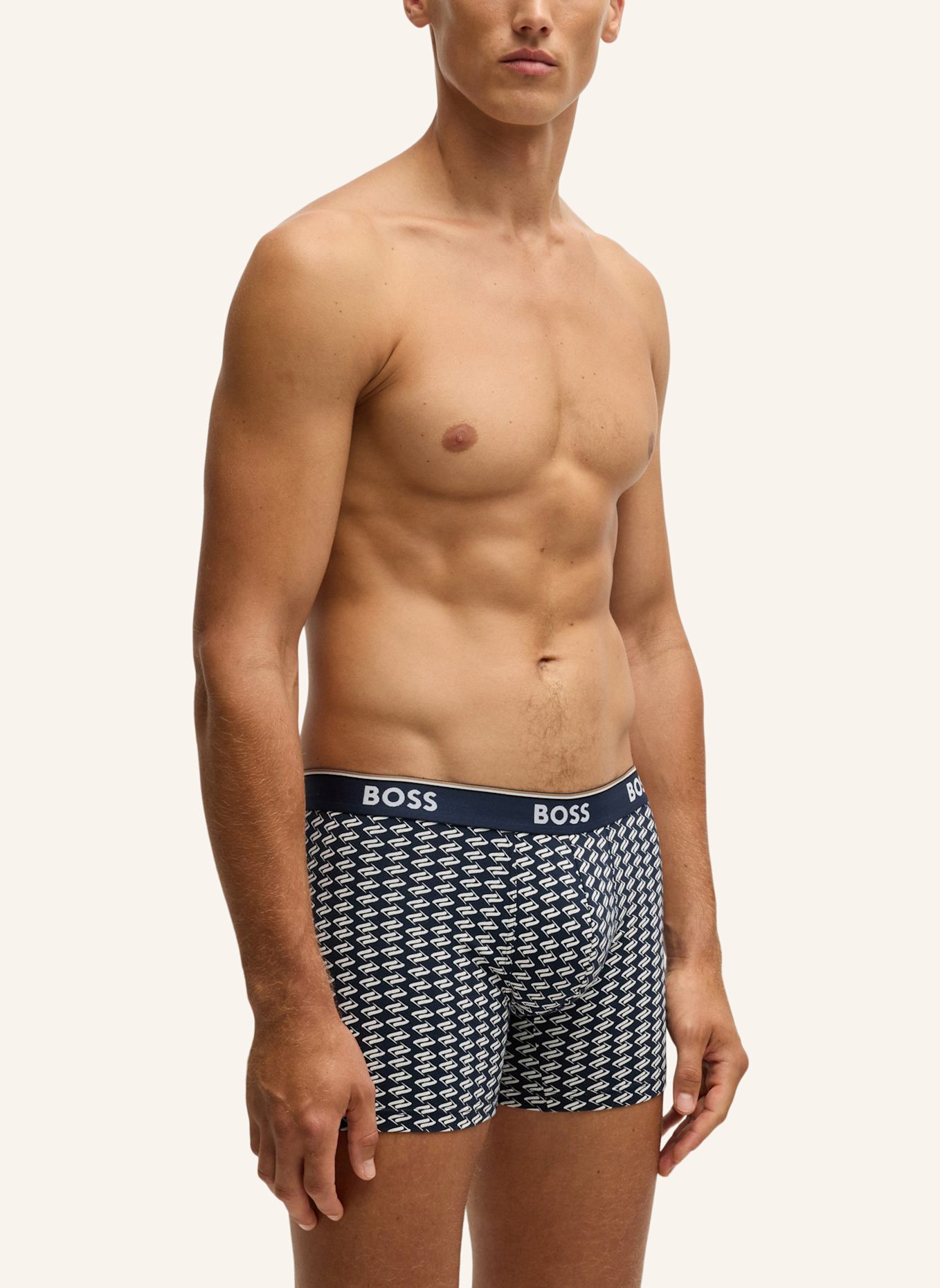 BOSS Boxershort BOXERBR 3P POWER DES, Farbe: WEISS (Bild 6)