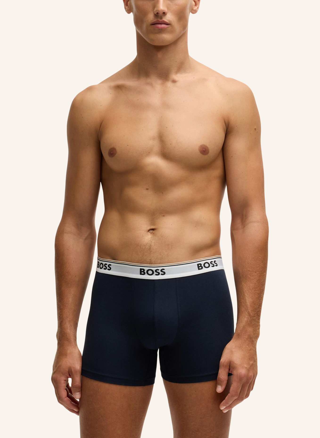 BOSS Boxershort BOXERBR 3P POWER DES, Farbe: WEISS (Bild 7)