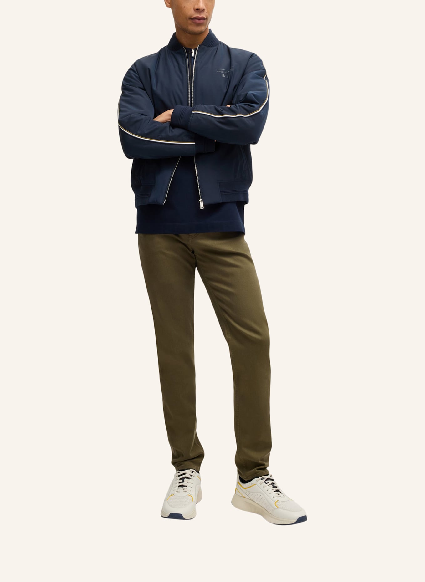 BOSS Jeans C-TABER_PS Tapered Fit: DUNKELGRÜN