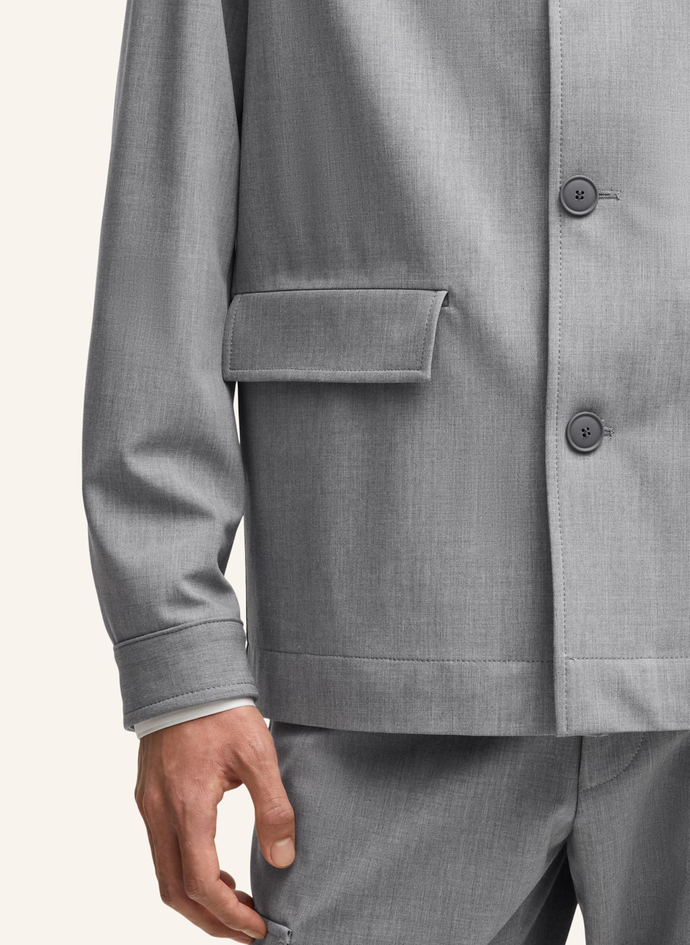 BOSS Blazer P-CARPER-FLAPS-251 Relaxed Fit: GRAU