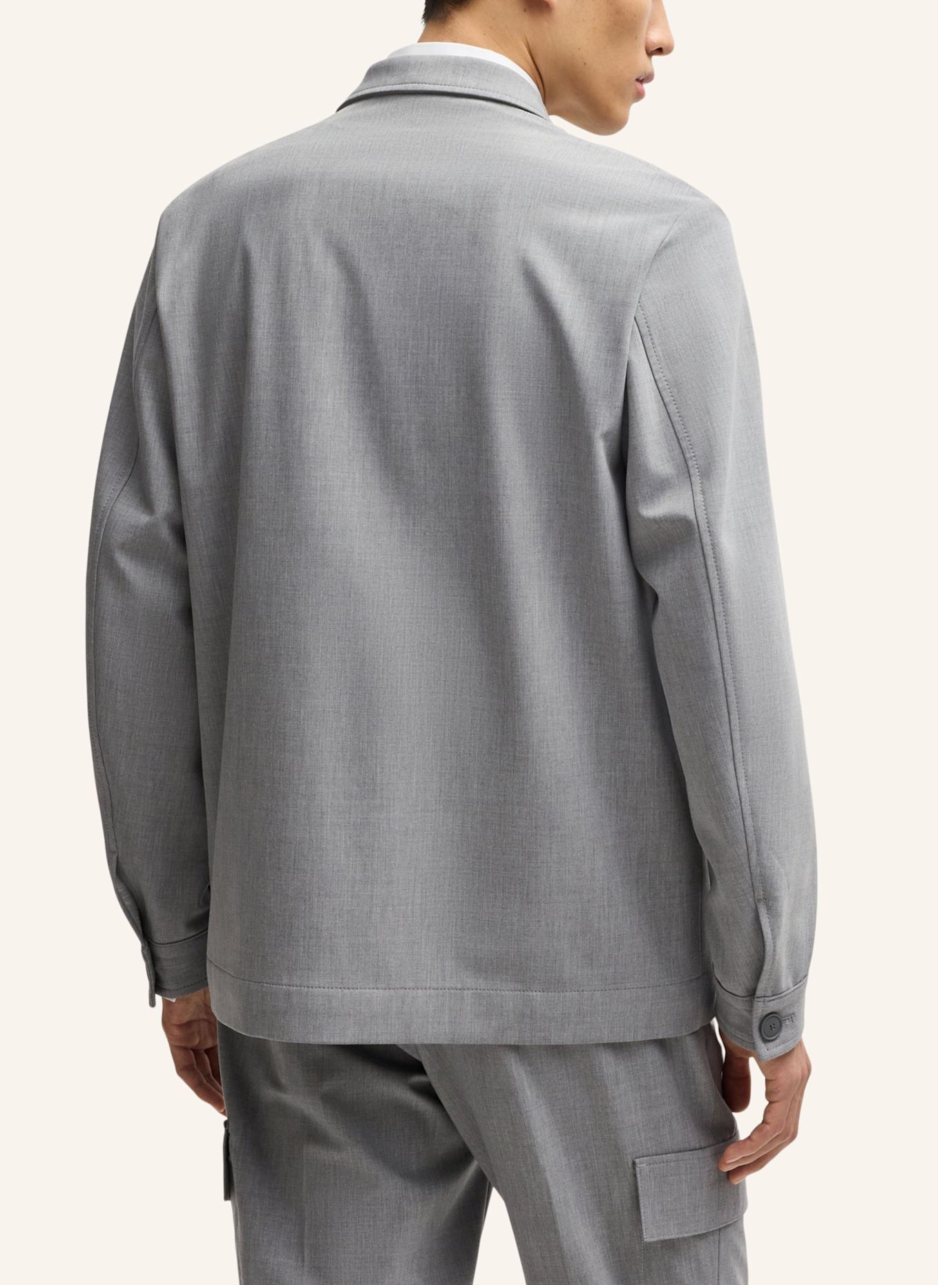 BOSS Blazer P-CARPER-FLAPS-251 Relaxed Fit: GRAU