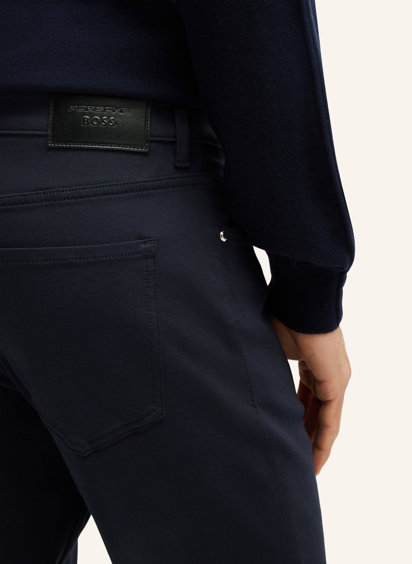 BOSS Jeans C-TABER_PS Tapered Fit: DUNKELBLAU