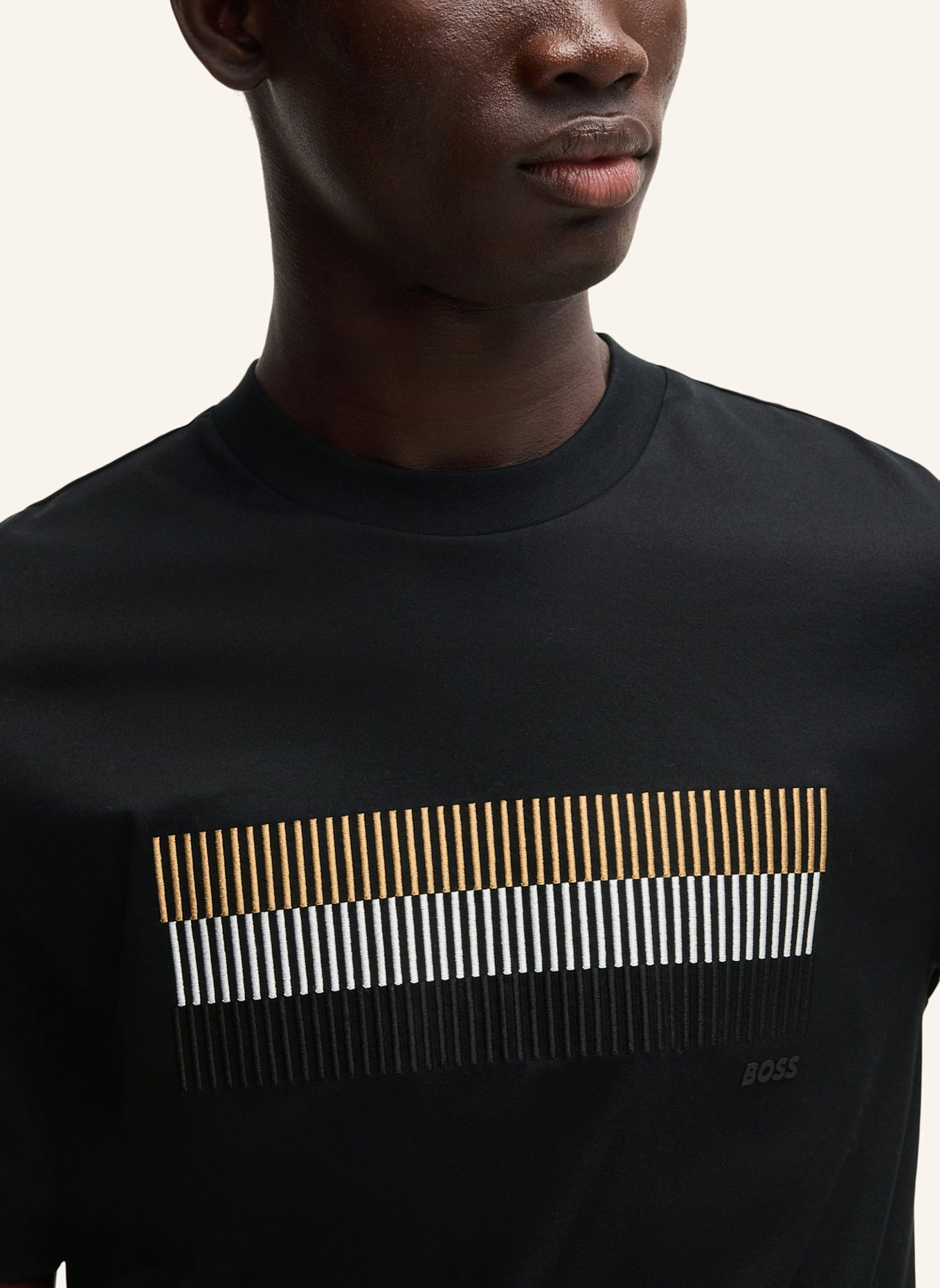 BOSS T-Shirt C-THOMPSON 209 Regular Fit in schwarz