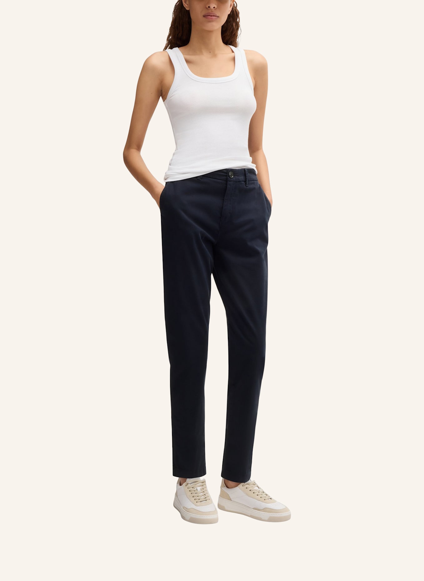 BOSS Business Hose C_TACHINI2-D Regular Fit: DUNKELBLAU