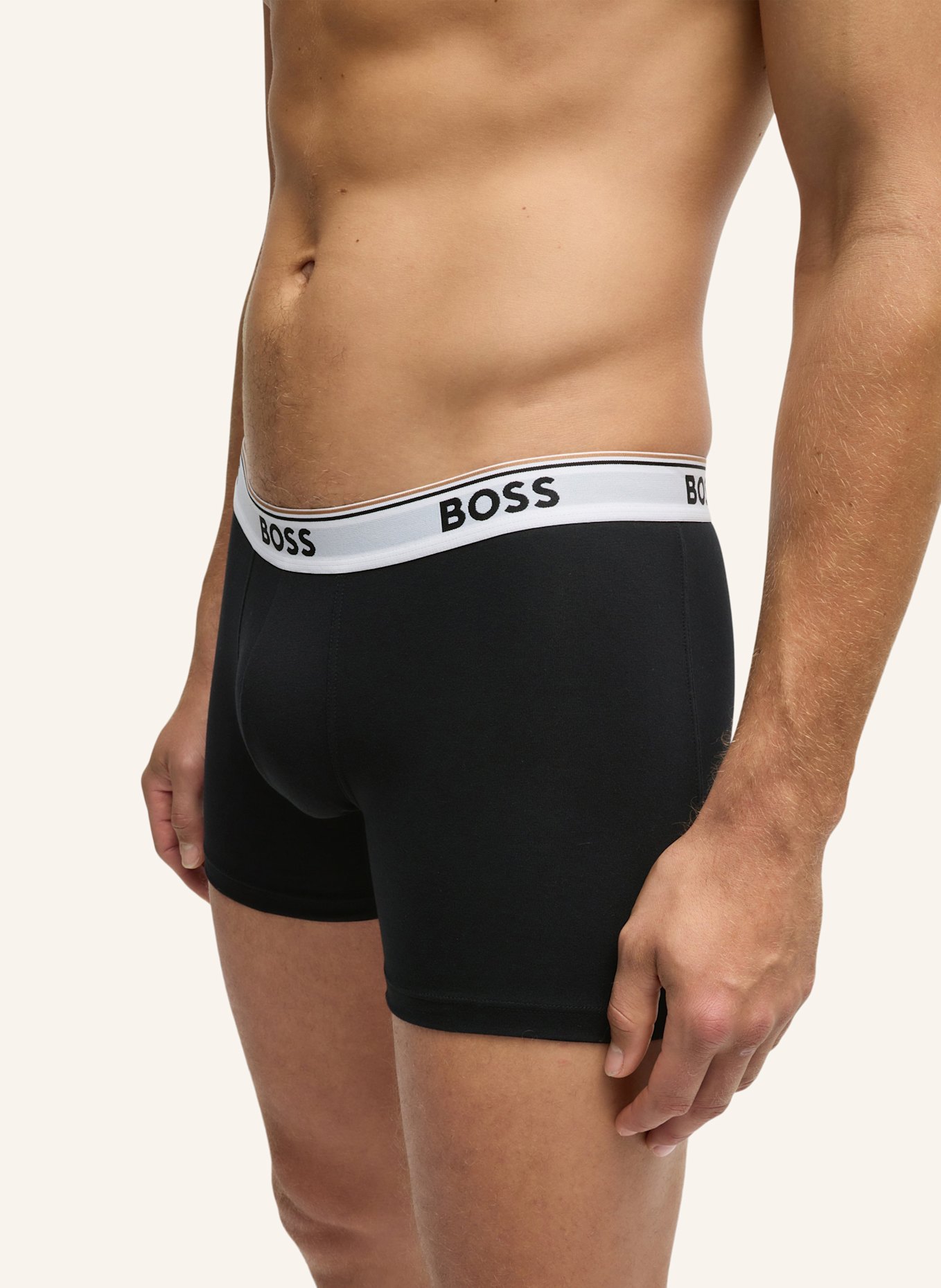 BOSS 3er-Pack Boxershorts POWER: SCHWARZ