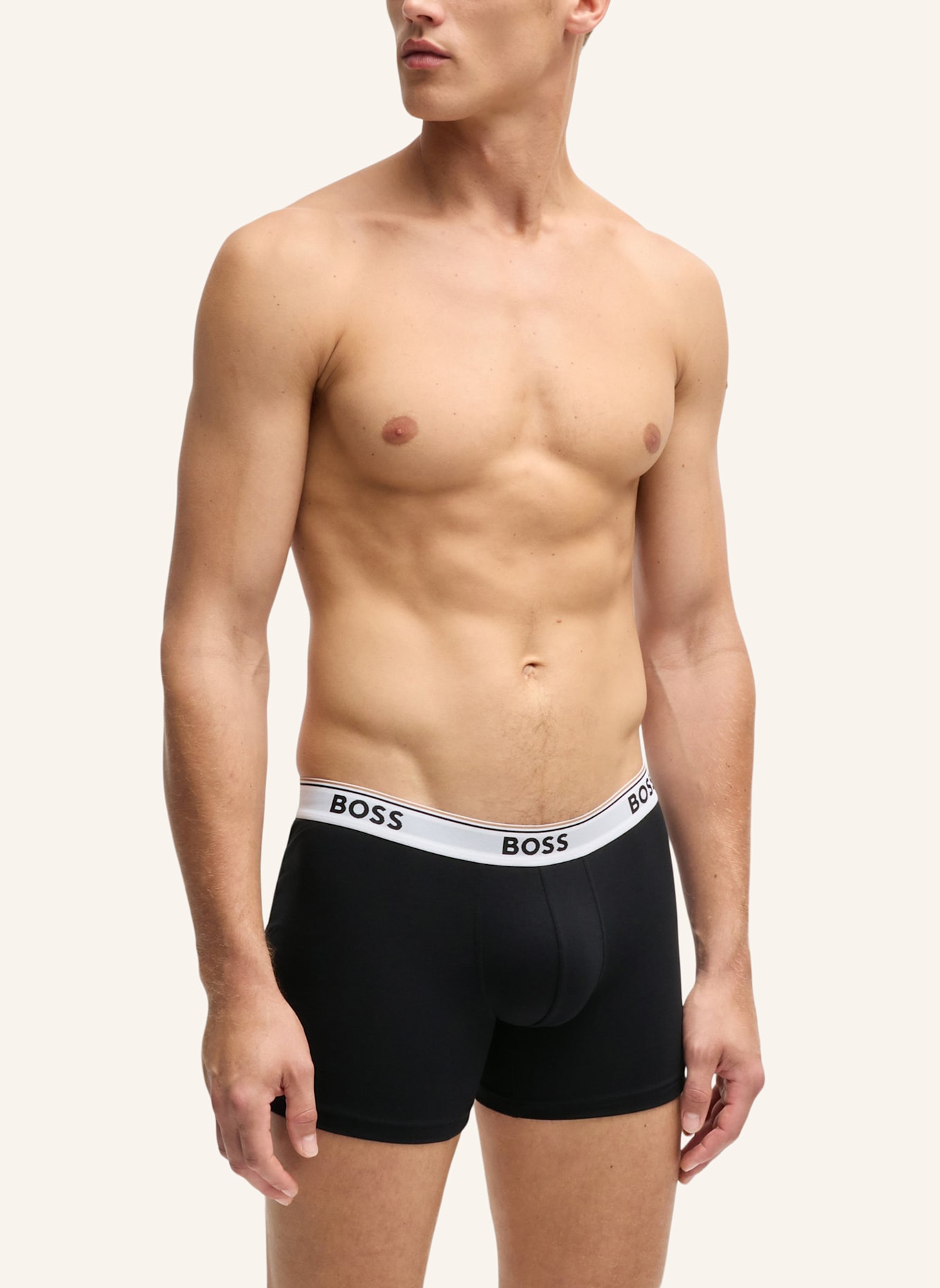 BOSS 3er-Pack Boxershorts POWER: SCHWARZ