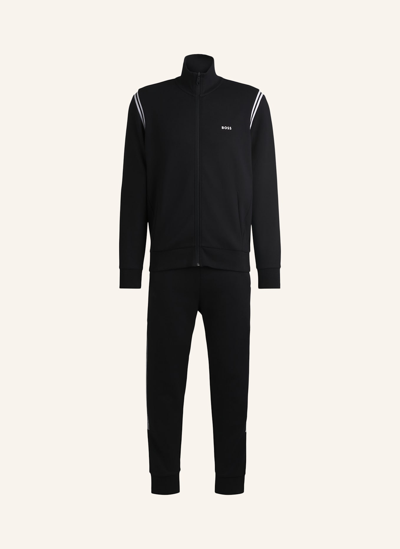 BOSS Sweatshirt TRACKSUIT SET Regular Fit: SCHWARZ