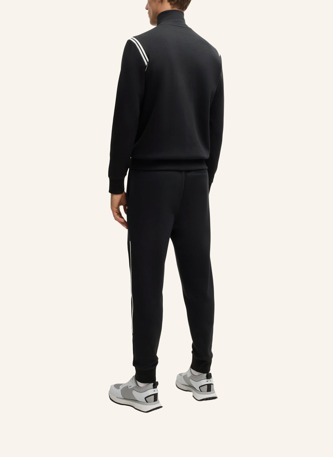 BOSS Sweatshirt TRACKSUIT SET Regular Fit: SCHWARZ