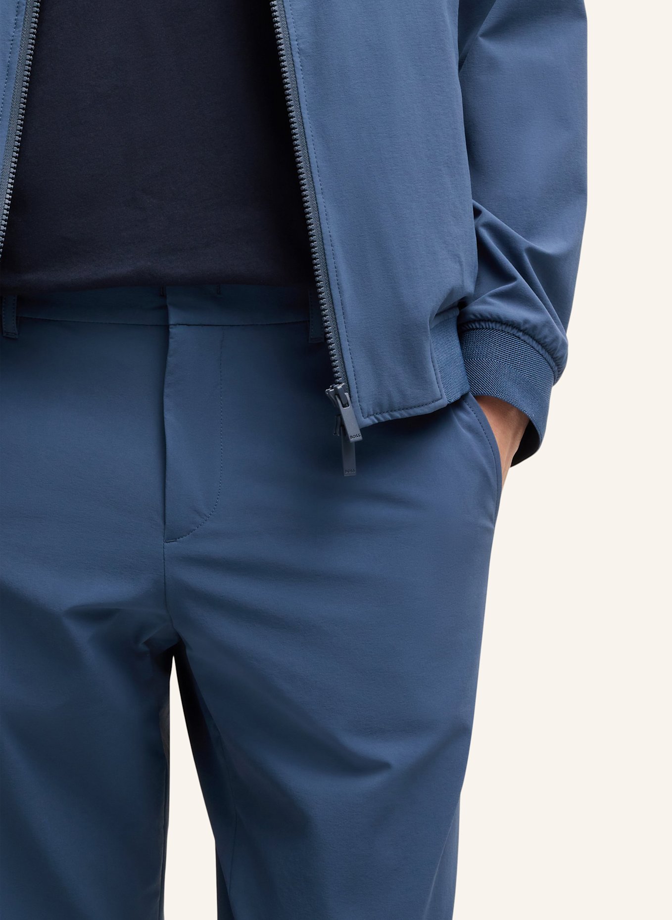 BOSS Business Hose P-GENIUS-WG-PK-251F Slim Fit: BLAU