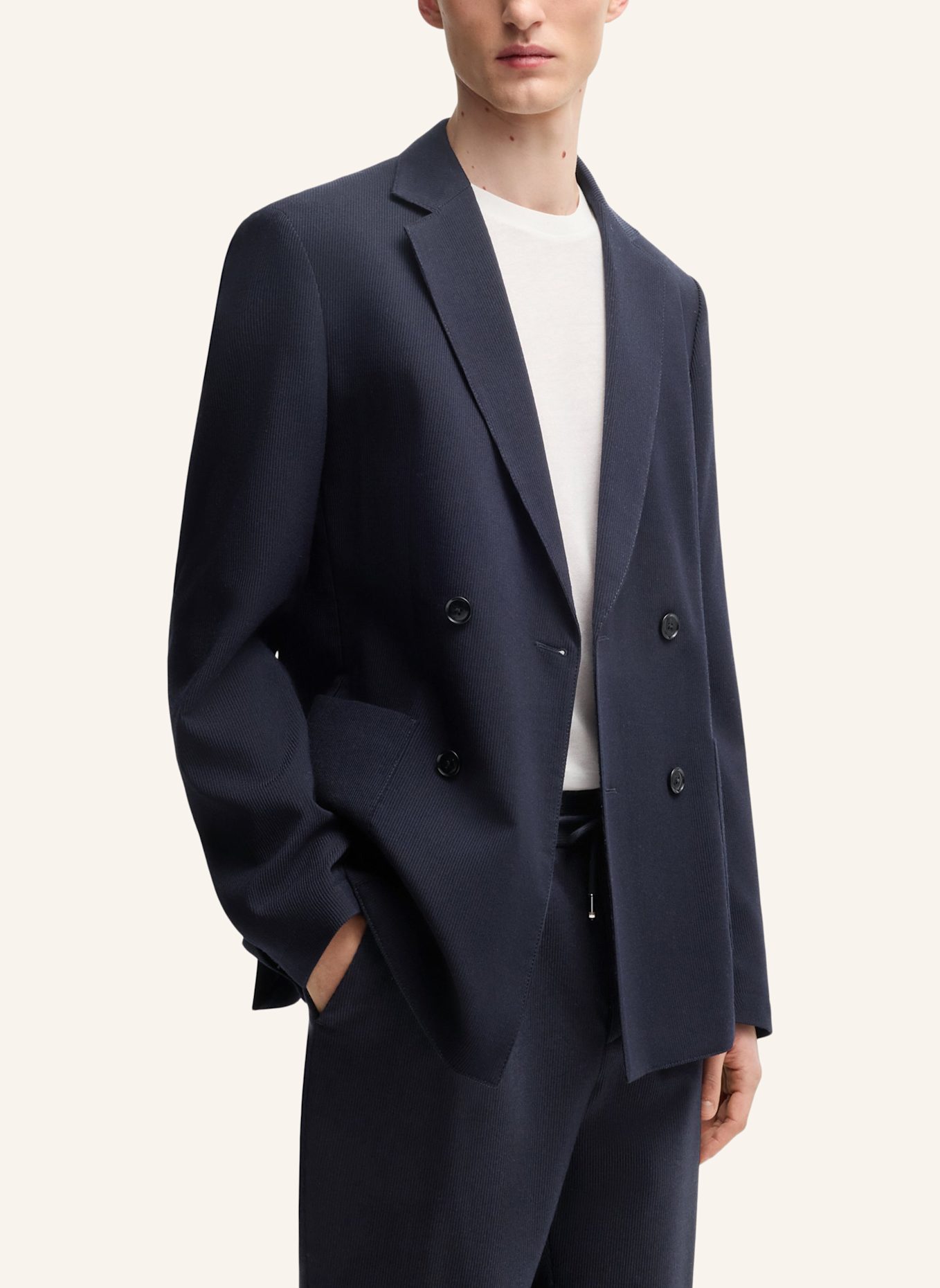 BOSS Business Anzug C-HANRY-2PCS-DB-251 Slim Fit: DUNKELBLAU