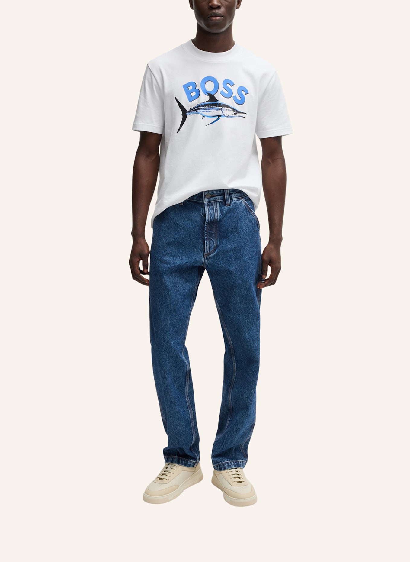BOSS Jeans AKRON-1- BO Relaxed Fit: TÜRKIS
