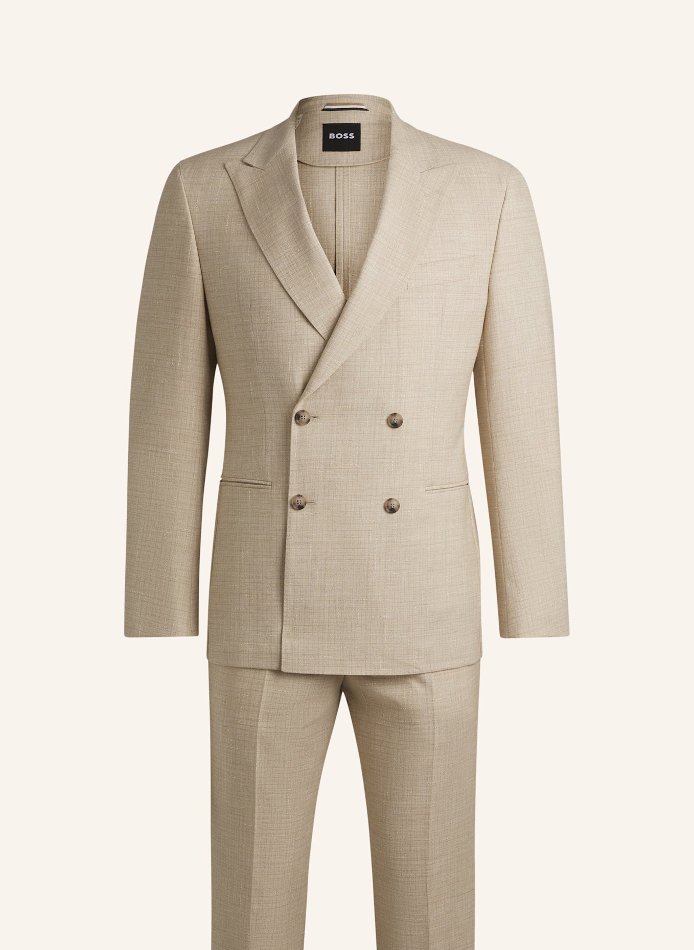 BOSS Business Anzug C-HUGE-2PCS-DB-252 Slim Fit: WEISS