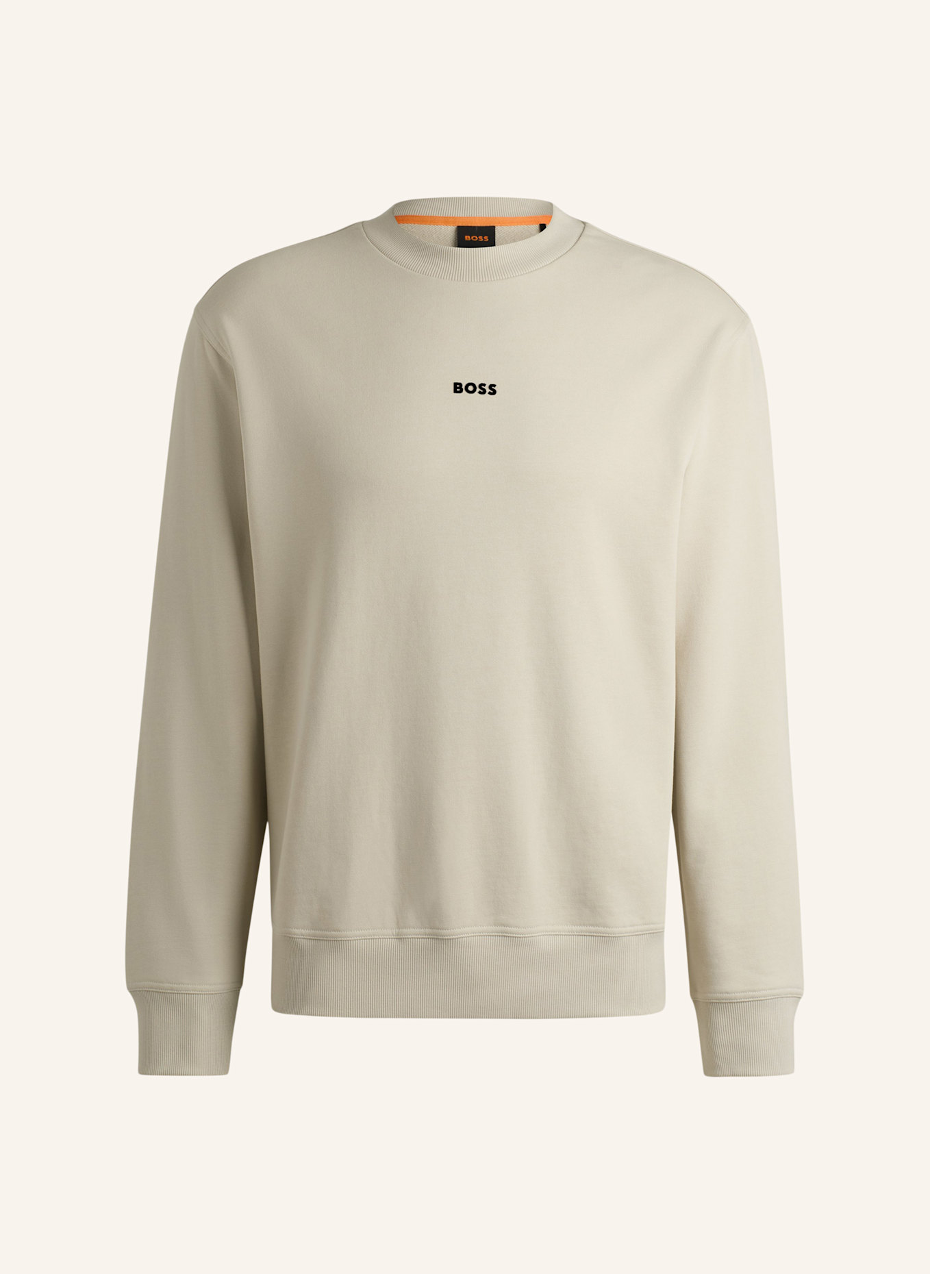 BOSS Sweatshirt WESMALLCREW: BEIGE