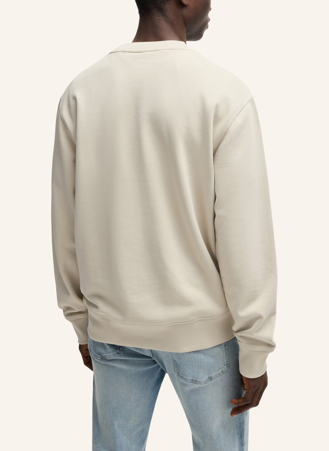 BOSS Sweatshirt WESMALLCREW: BEIGE