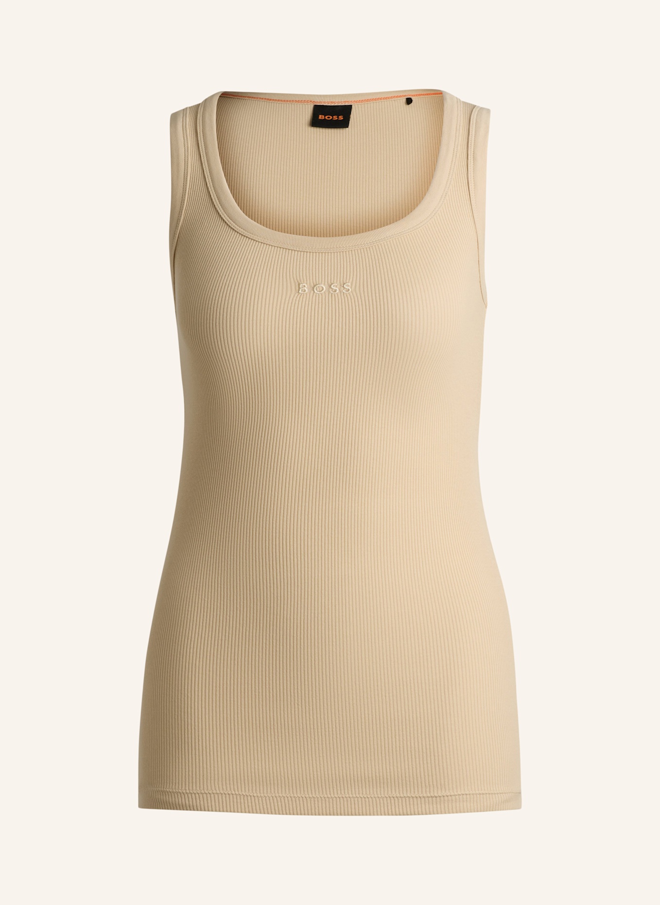 BOSS Casual Top C_EMATITE Slim Fit: BEIGE