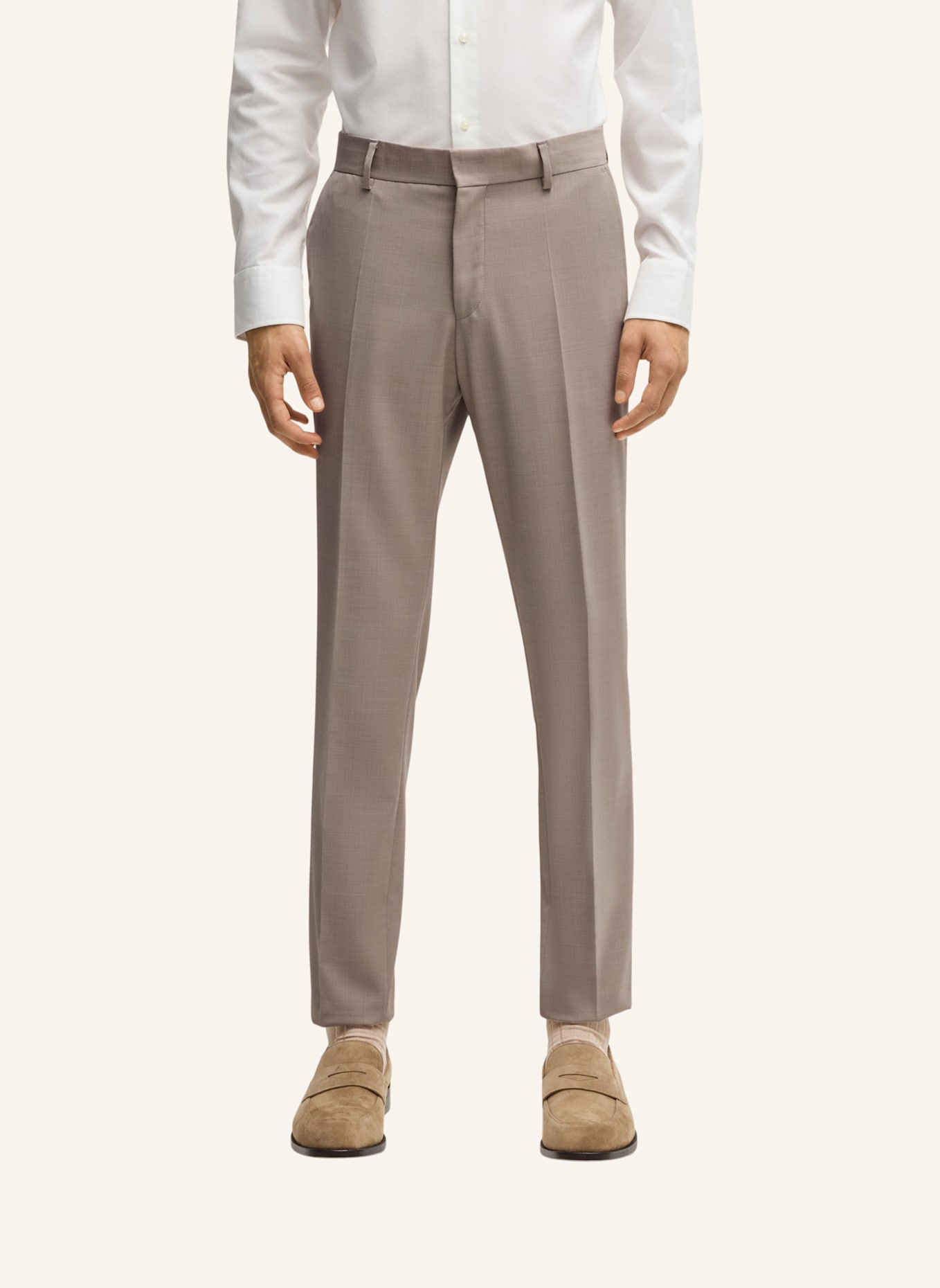 BOSS Business Anzug H-HOUSTON-3PCS-PK252 Slim Fit: BEIGE